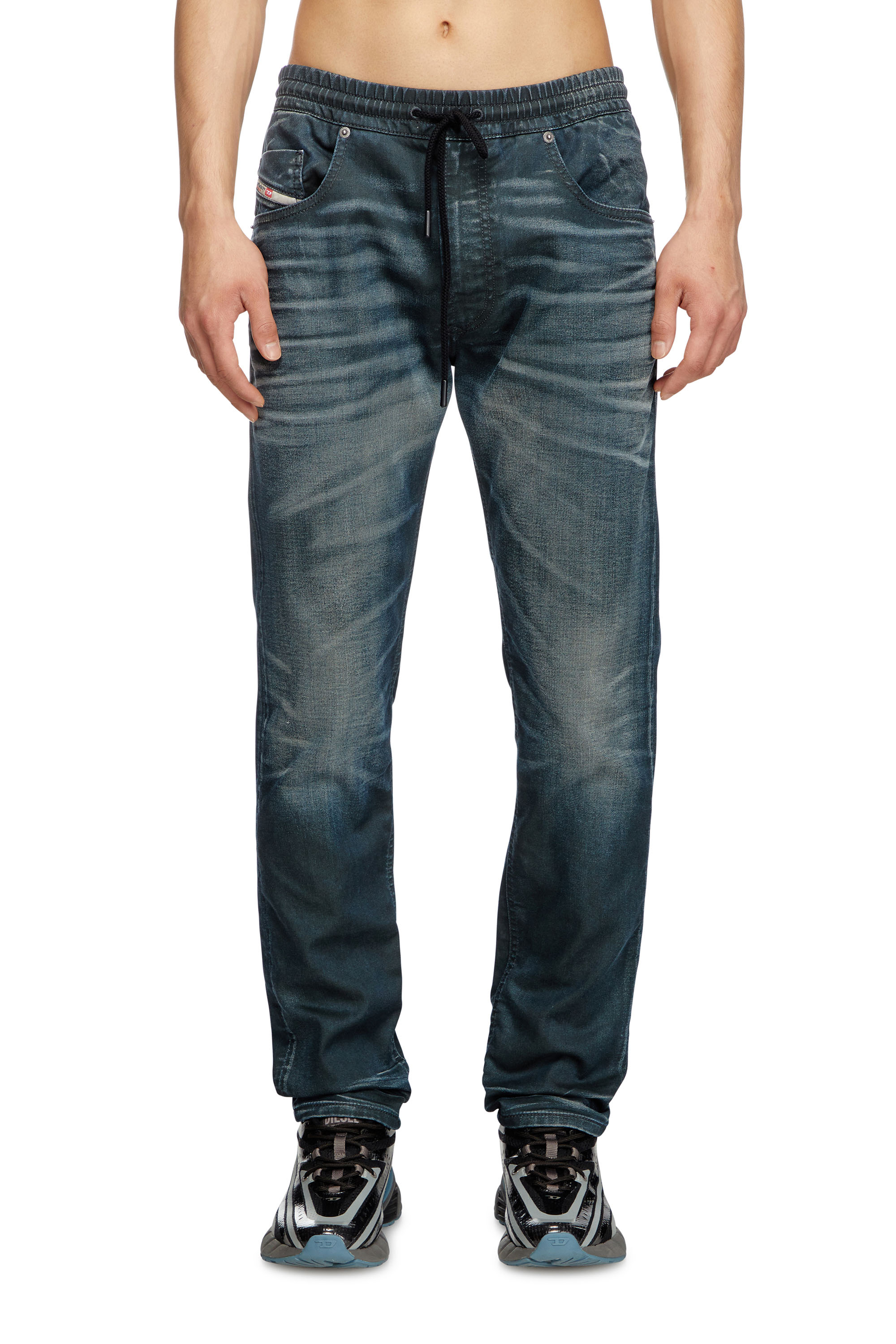 Diesel - Regular 2030 D-Krooley Joggjeans® 068QK Uomo, Blu Scuro - Image 1