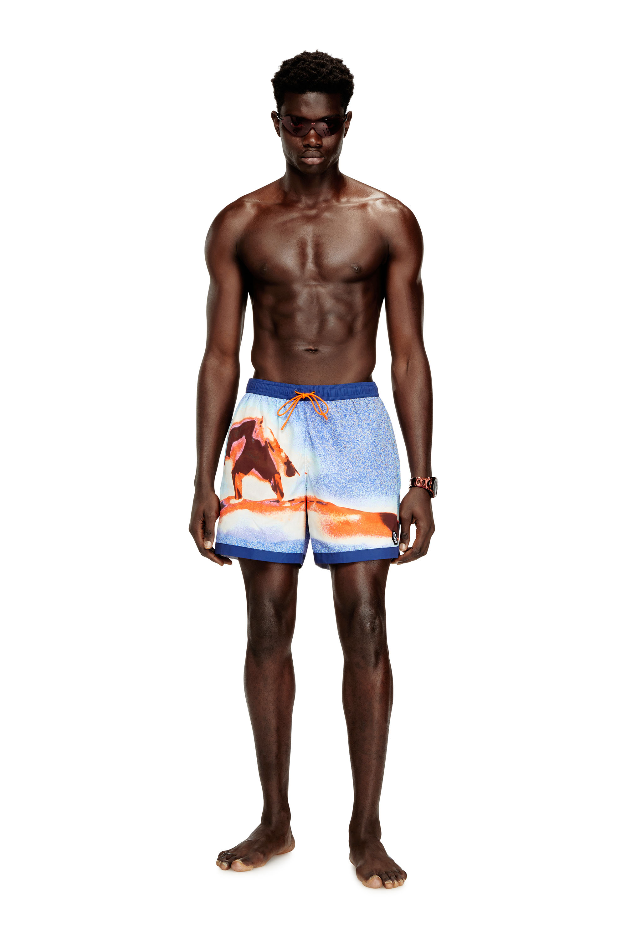 Diesel - SOCCER-41-D-POP-C, Shorts da nuoto con stampa all-over di tavole da surf Uomo in ToBeDefined - 2