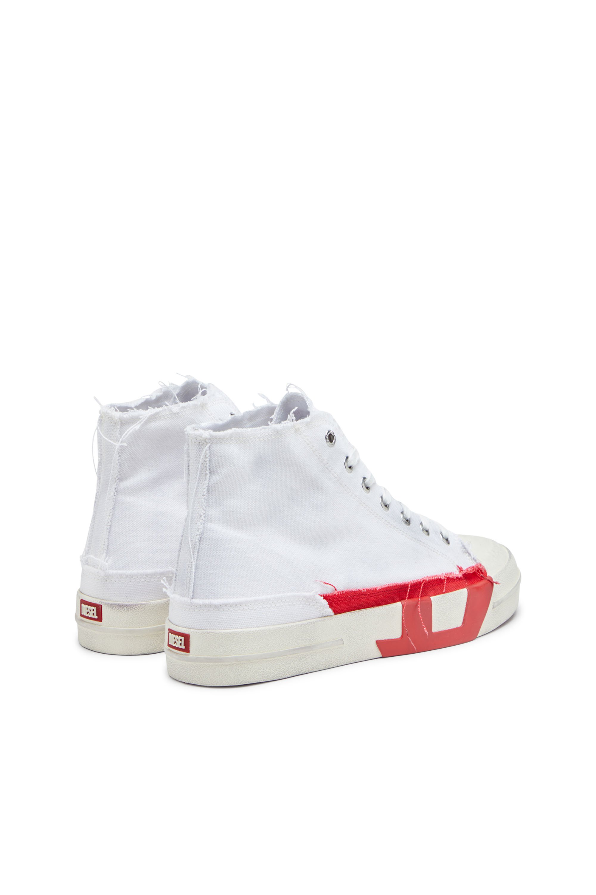 Diesel - S-D-VERSE MID, S-D-Verse-Sneaker high-top in canvas effetto dirt Uomo in Multicolor - 3