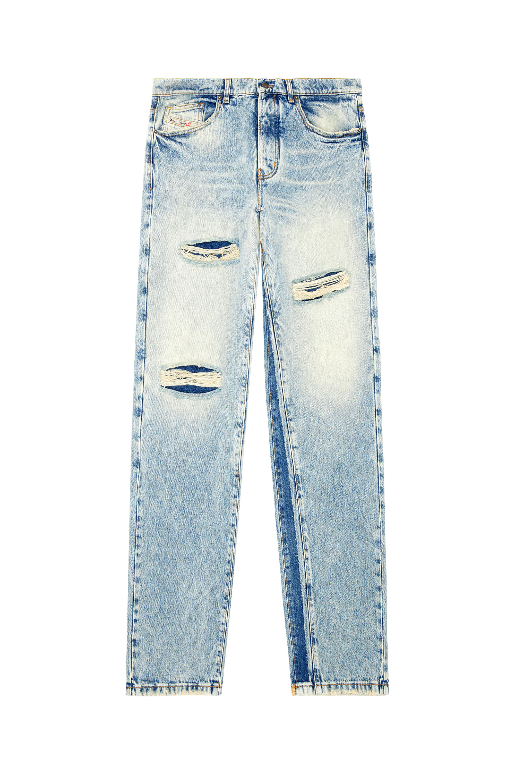 Diesel - Straight Jeans D-Fire 0AJEN, Blu Chiaro - Image 3