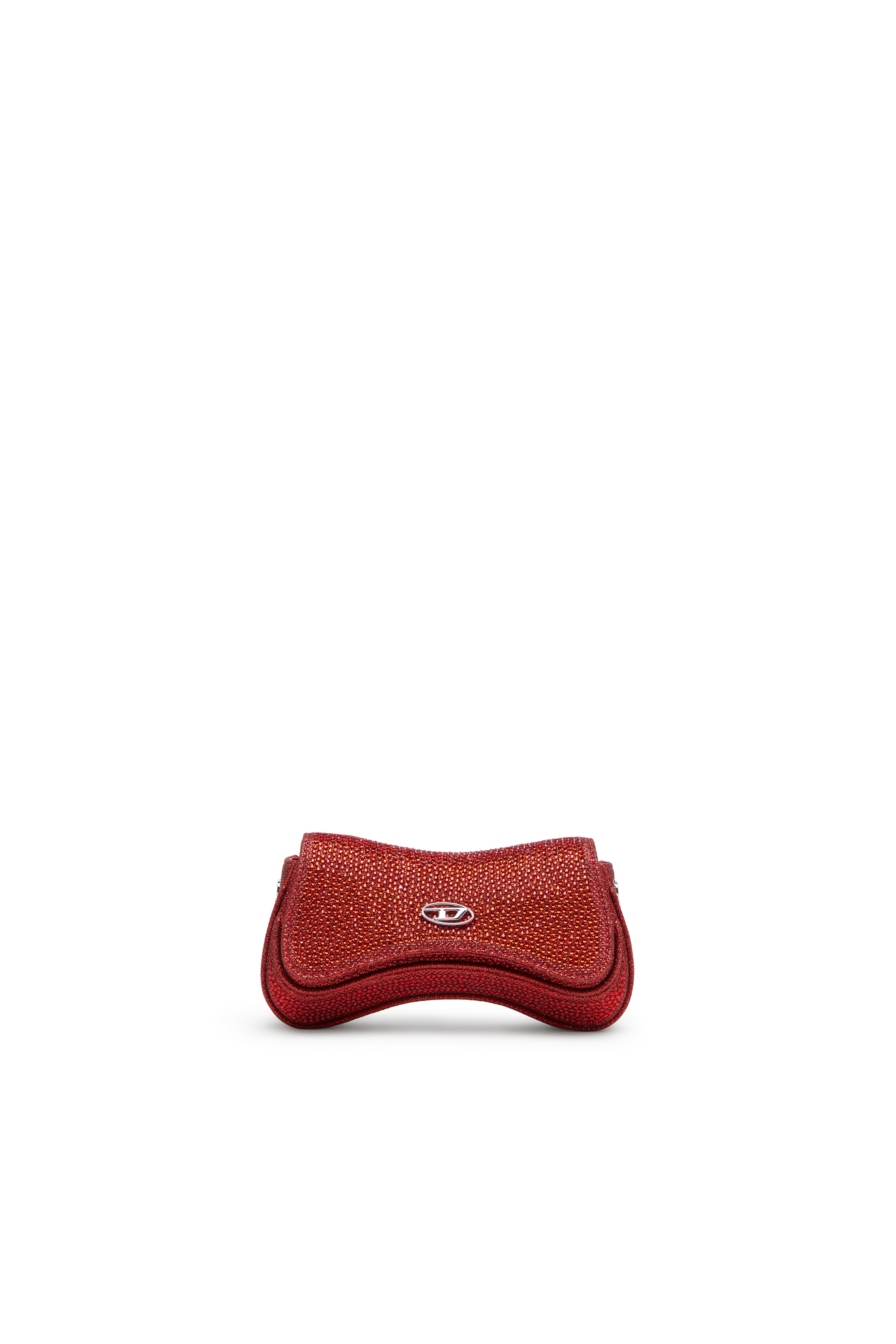 Diesel - PLAY CROSSBODY XS, Play-Borsa crossbody piccola con strass Donna in Rosso - 1