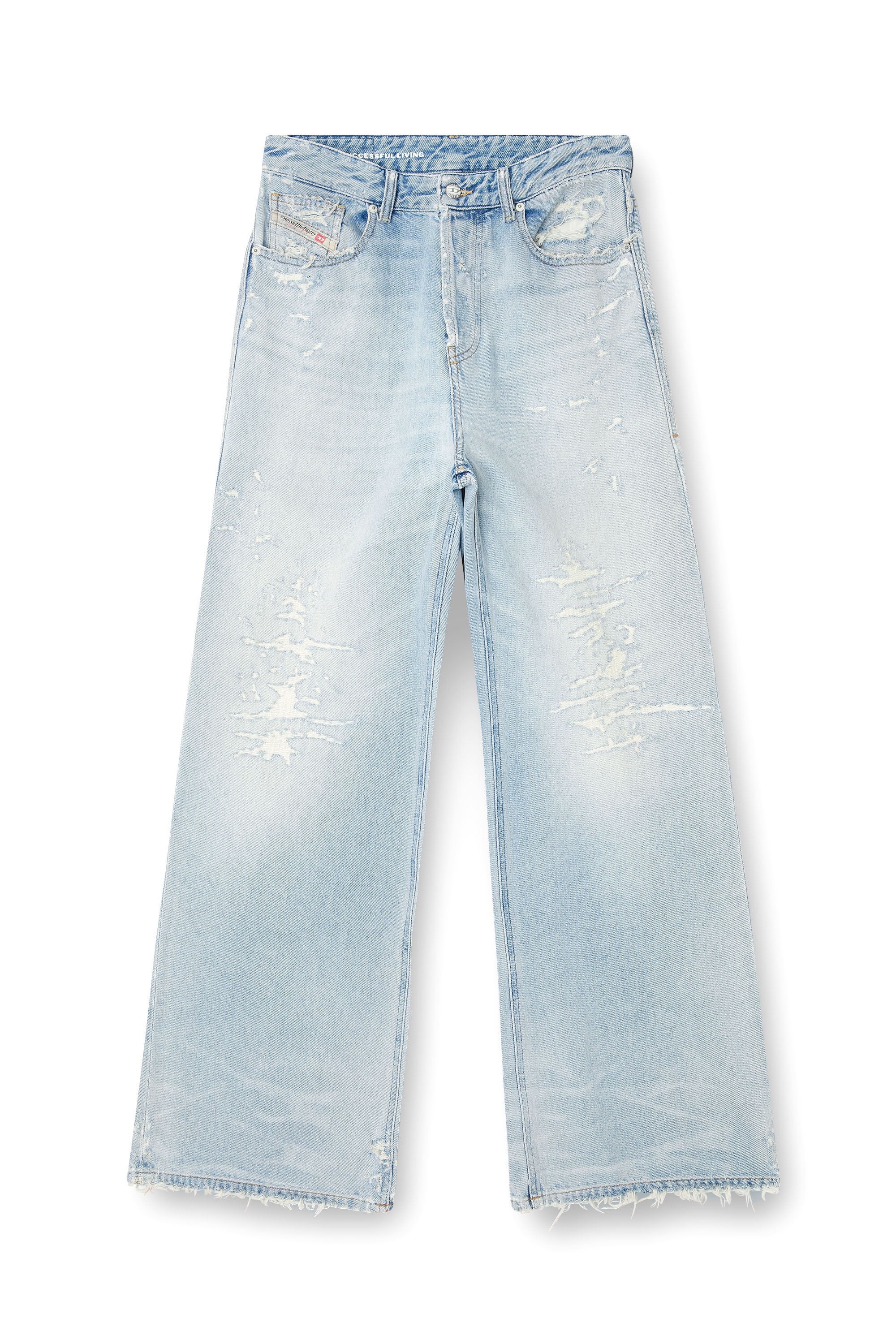 Diesel - Relaxed Jeans 1996 D-Sire 09M53 Donna, Blu Chiaro - Image 3