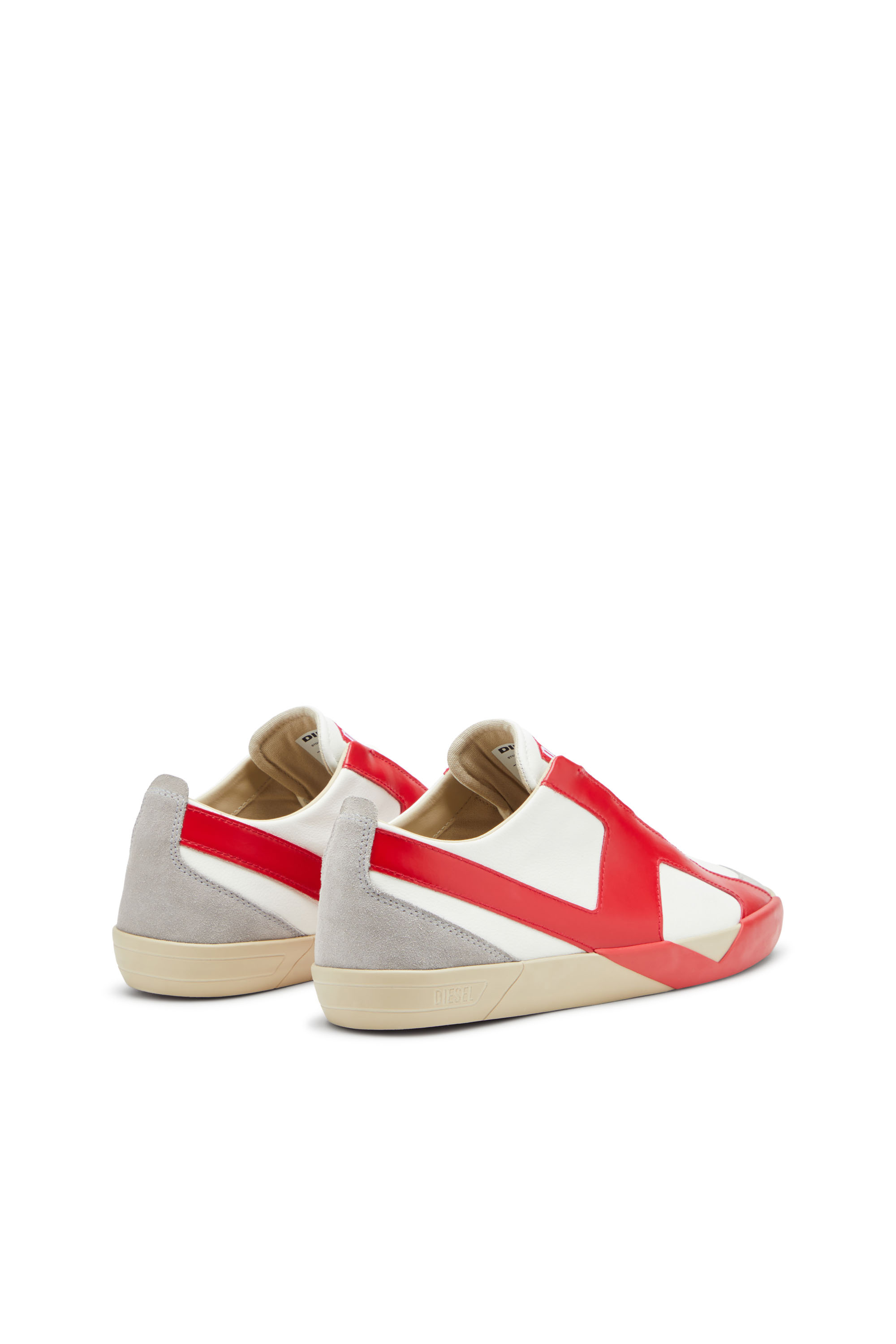 Diesel - S-SLANTE-D LOW, Sneakers in pelle e suede con logo D Uomo in ToBeDefined - 3