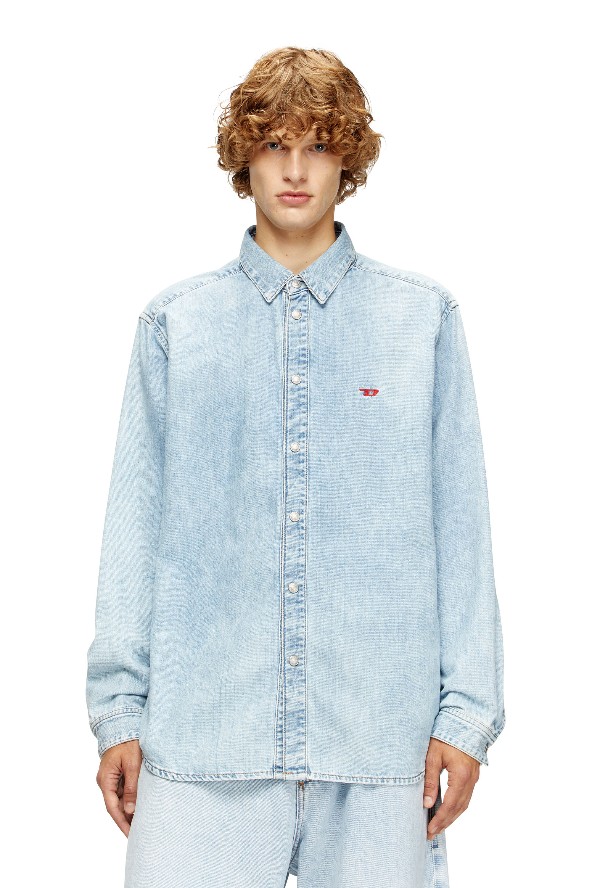 Diesel - D-SIMPLY, Camicia in denim Uomo in Blu - 1