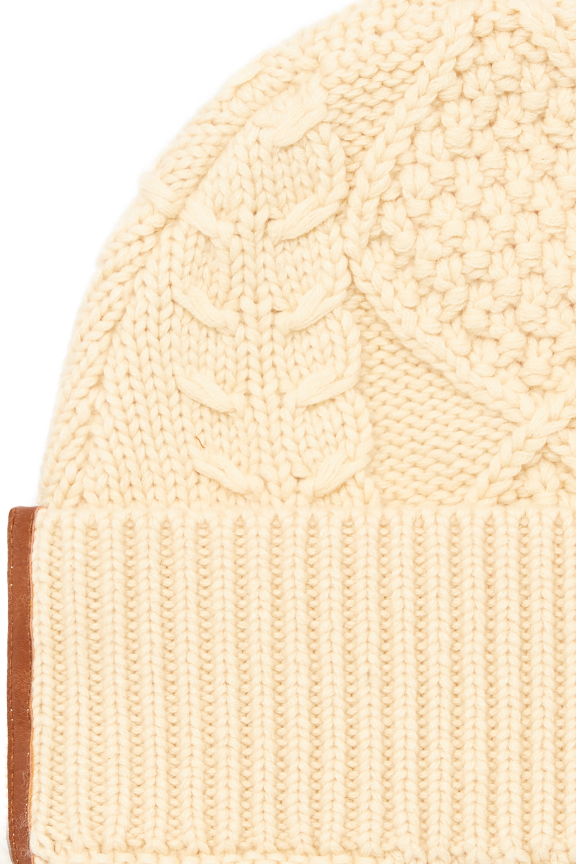 Diesel - K-INTELLO, Berretto a effetto trecce in lana e cotone Unisex in Bianco - 3