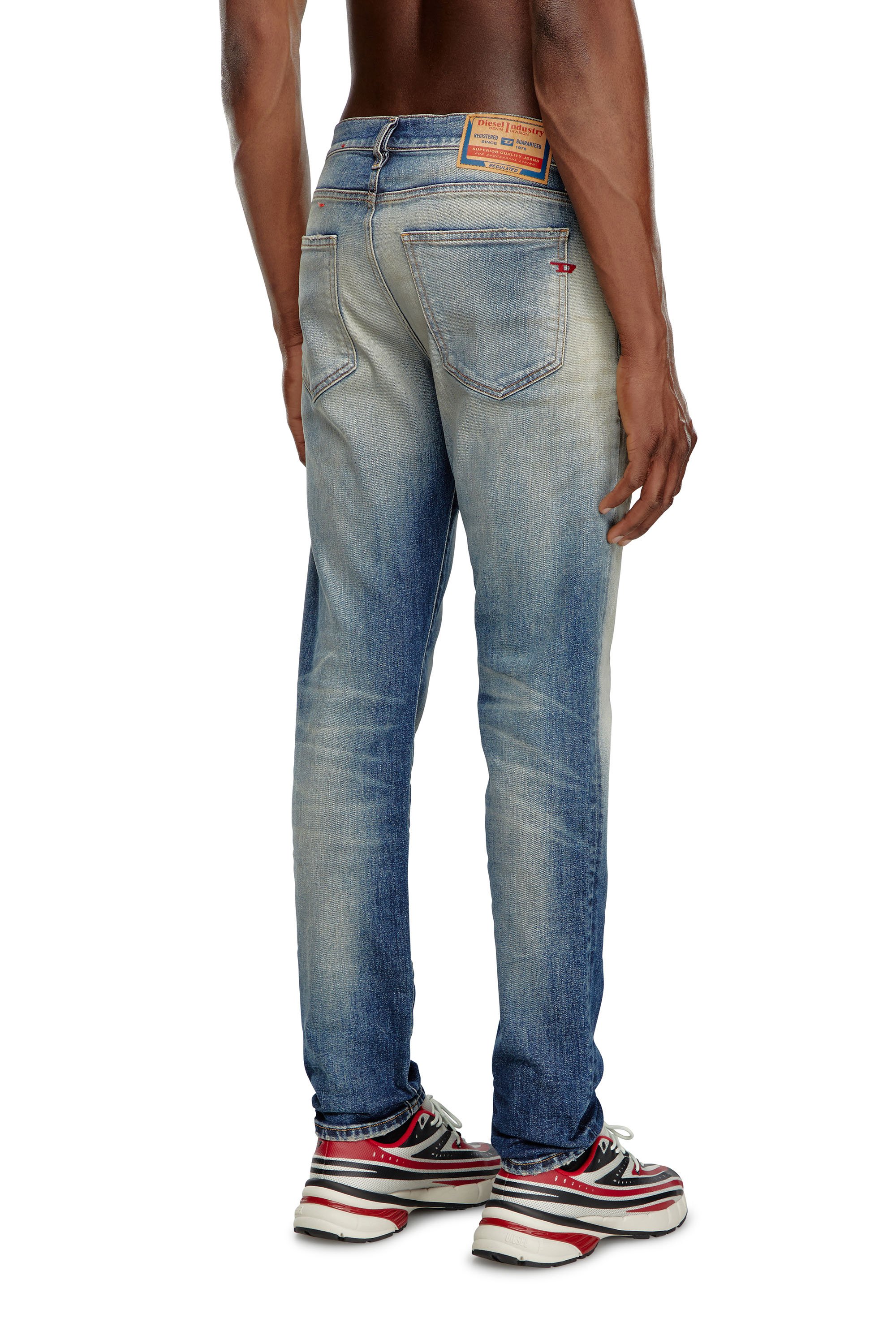 Diesel - Slim Jeans 2019 D-Strukt 09J64 Uomo, Blu Scuro - Image 4