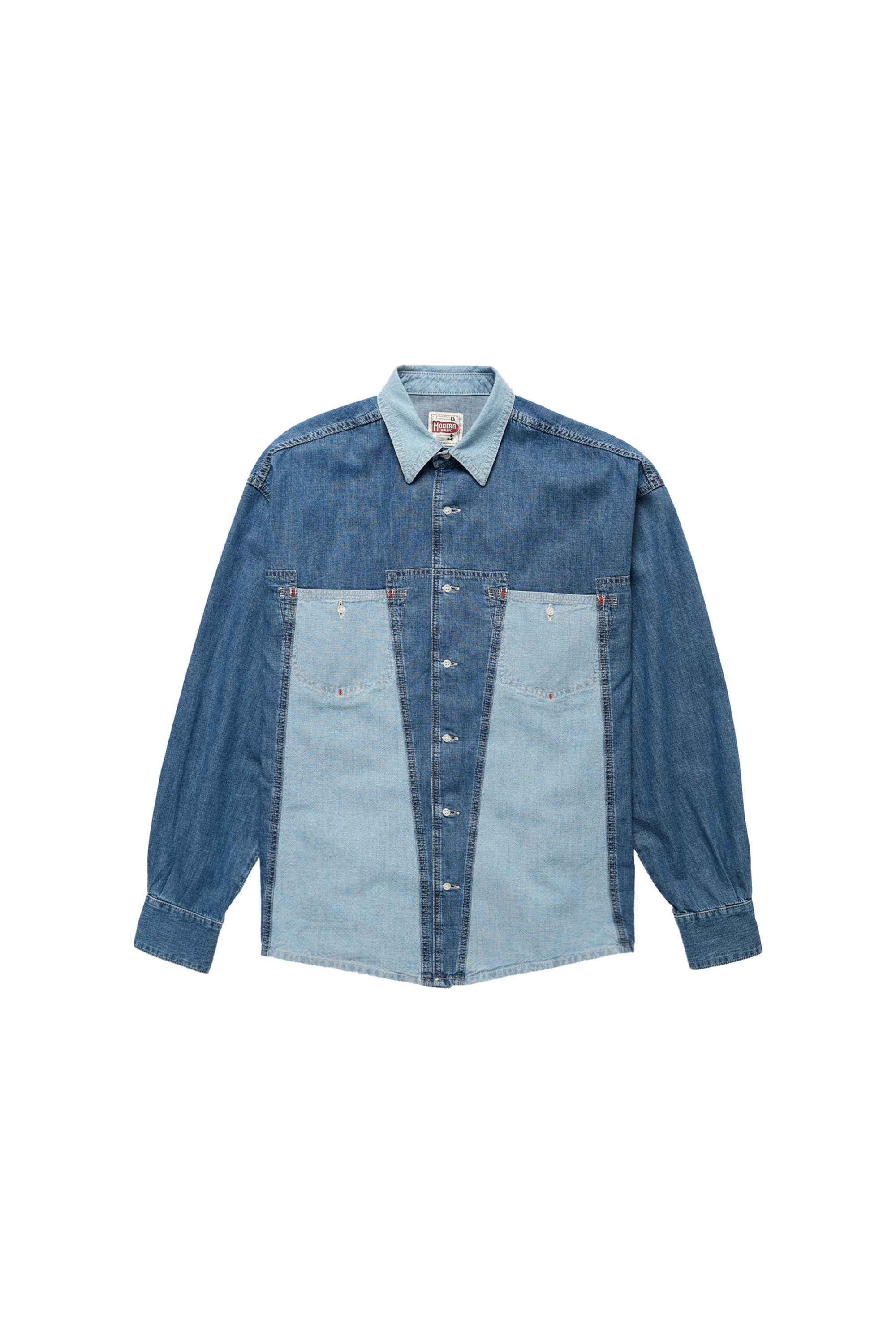 DxD-SHIRT, Blu medio - Camicie in Denim