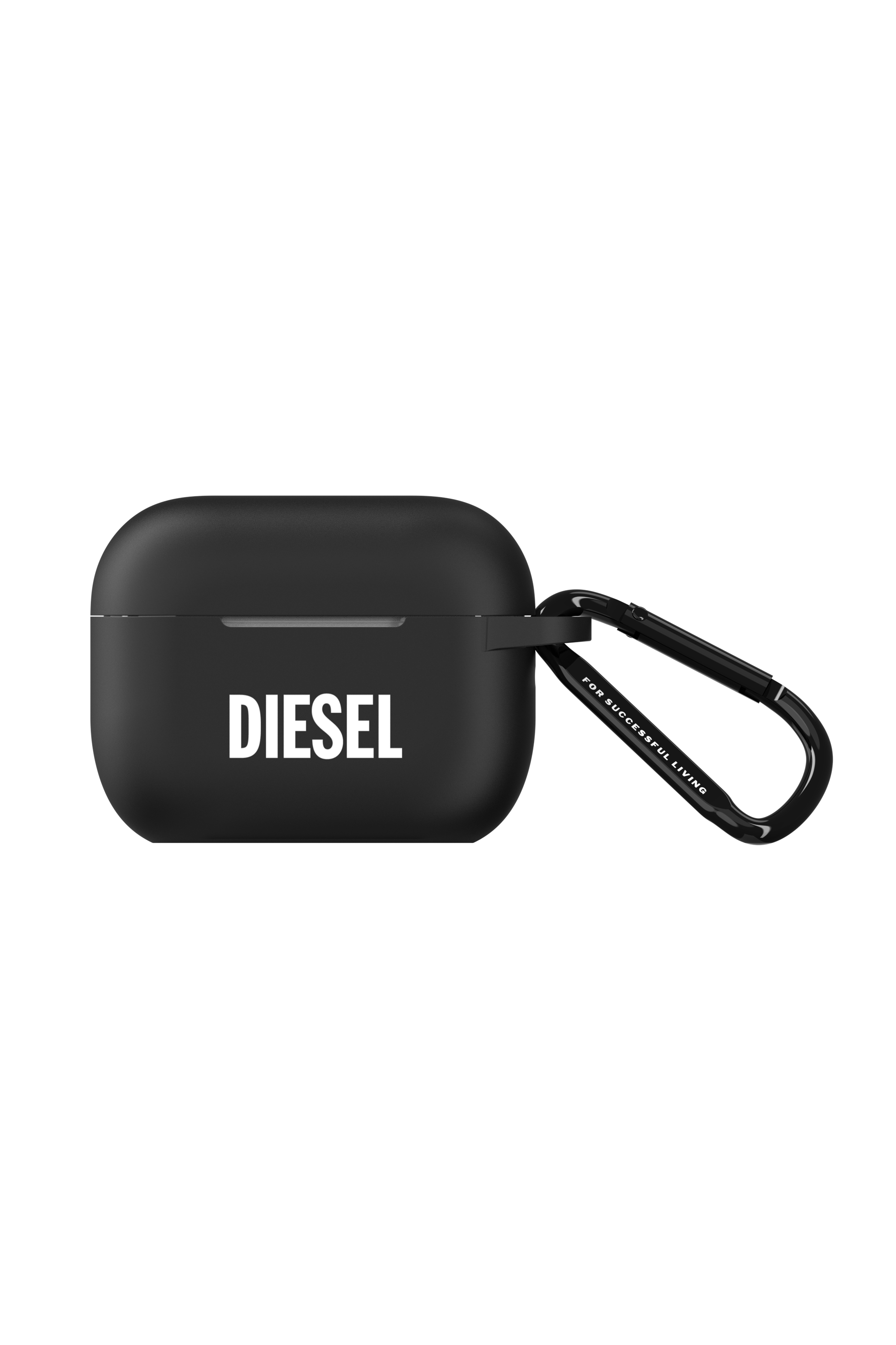 Diesel - 52955 AIRPOD CASE, Custodia in silicone per airpods Pro/Pro 2 Unisex in Nero - 1