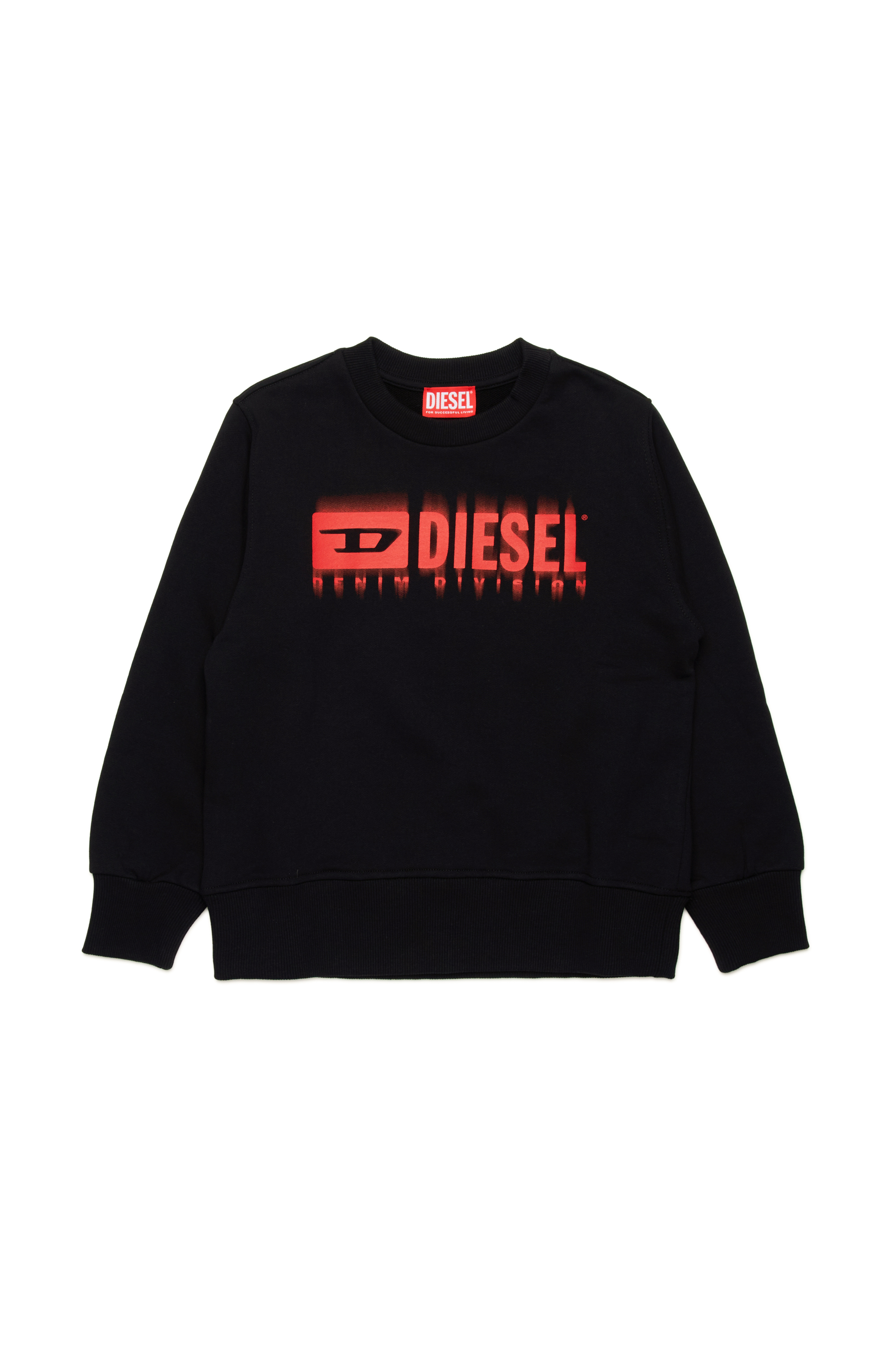 Diesel - SGINNL8 OVER, Felpa con logo sbavato Uomo in Multicolor - 1