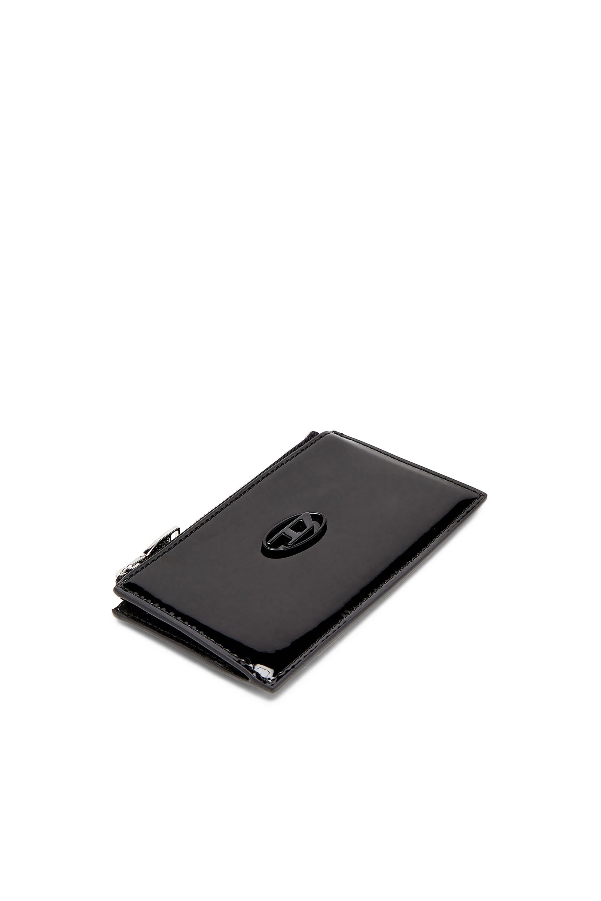 Diesel - PLAY CARD HOLDER III, Porta carte effetto lucido Donna in Nero - 4