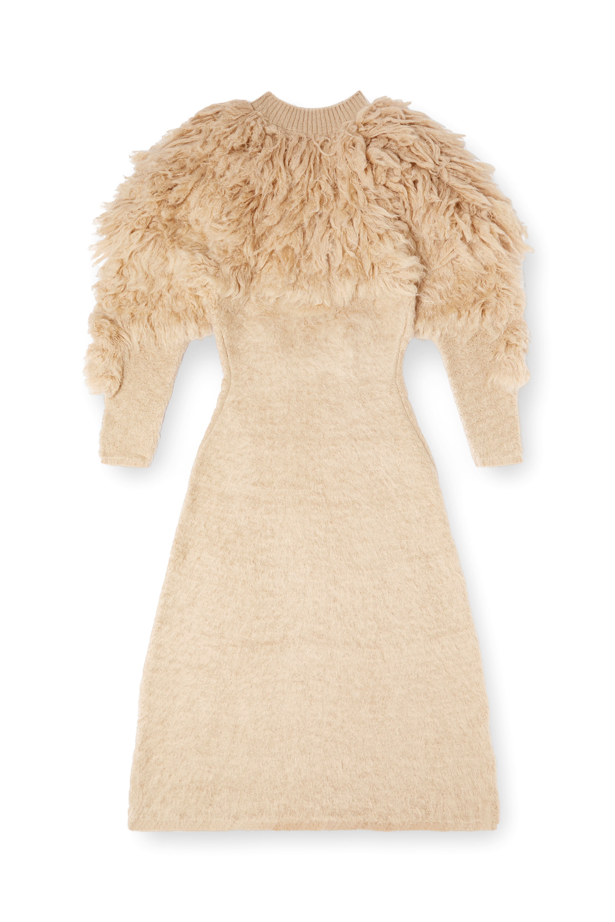 Diesel - M-PACE, Abito dolcevita in mohair effetto pelo Donna in Marrone - 1