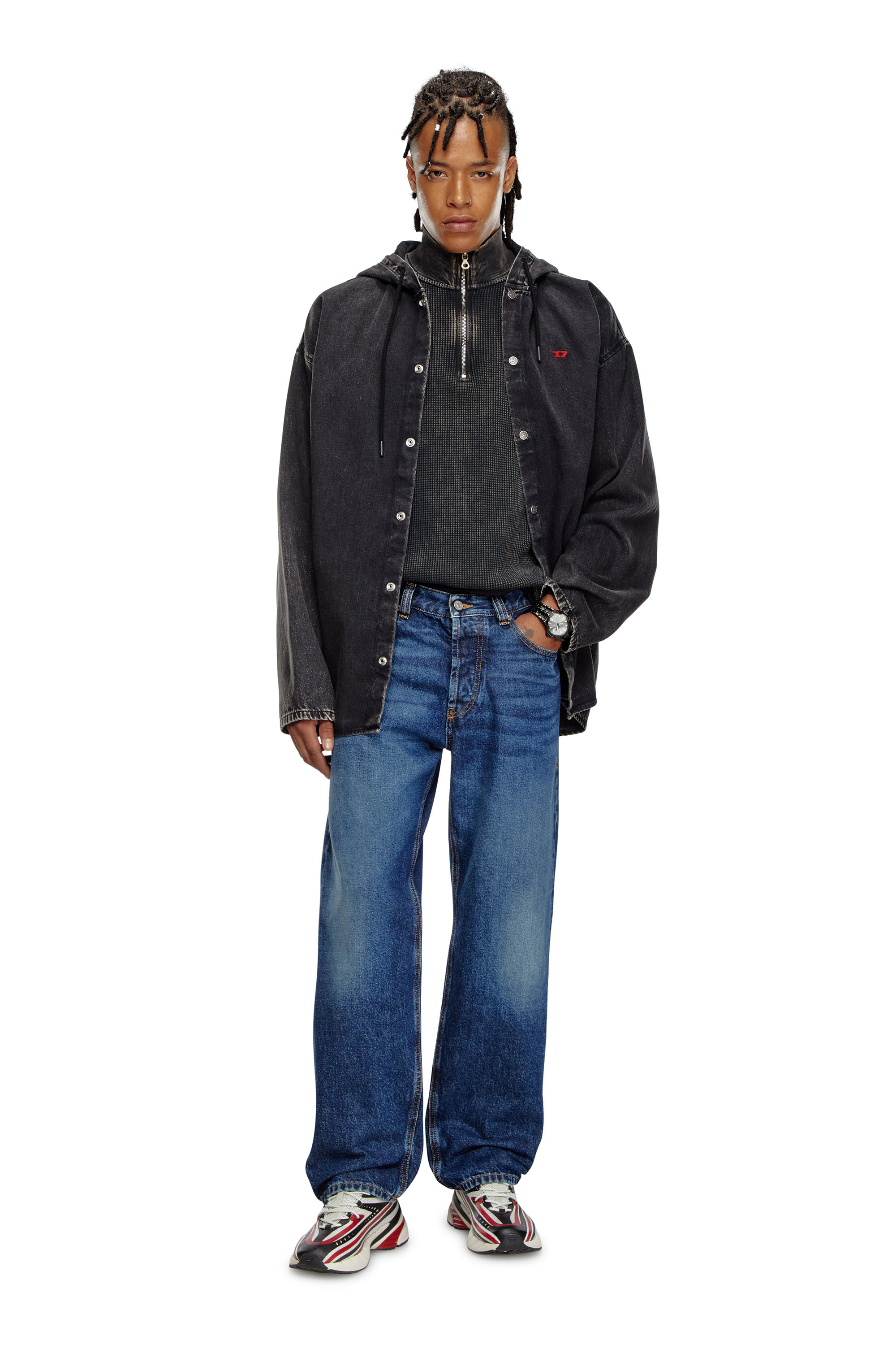 Diesel - Regular Jeans 2010 D-Macs 09I27 Uomo, Blu Scuro - Image 1