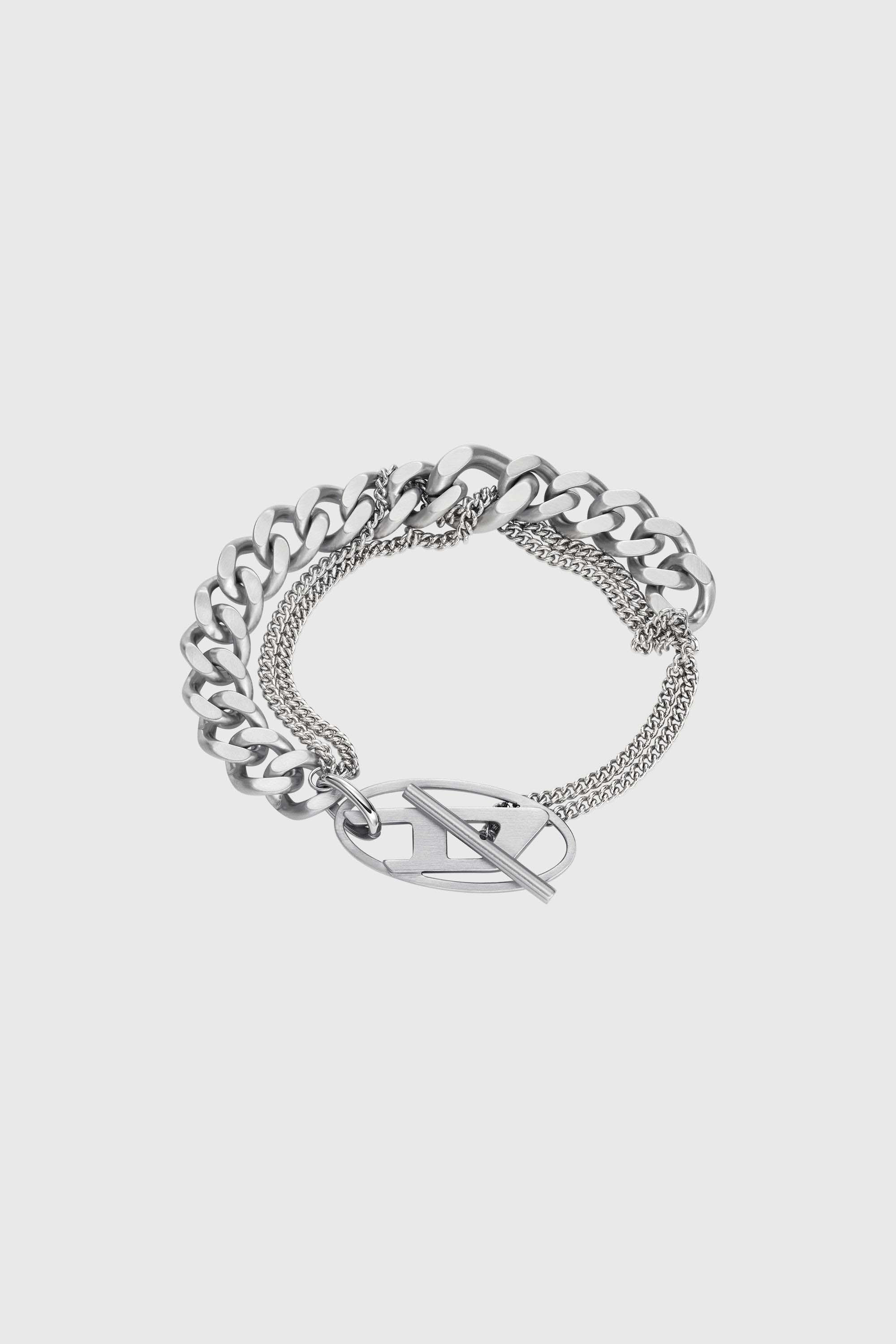 Diesel - DX1550040 JEWEL, Bracciale a catena in acciaio inossidabile Unisex in Argento - 1