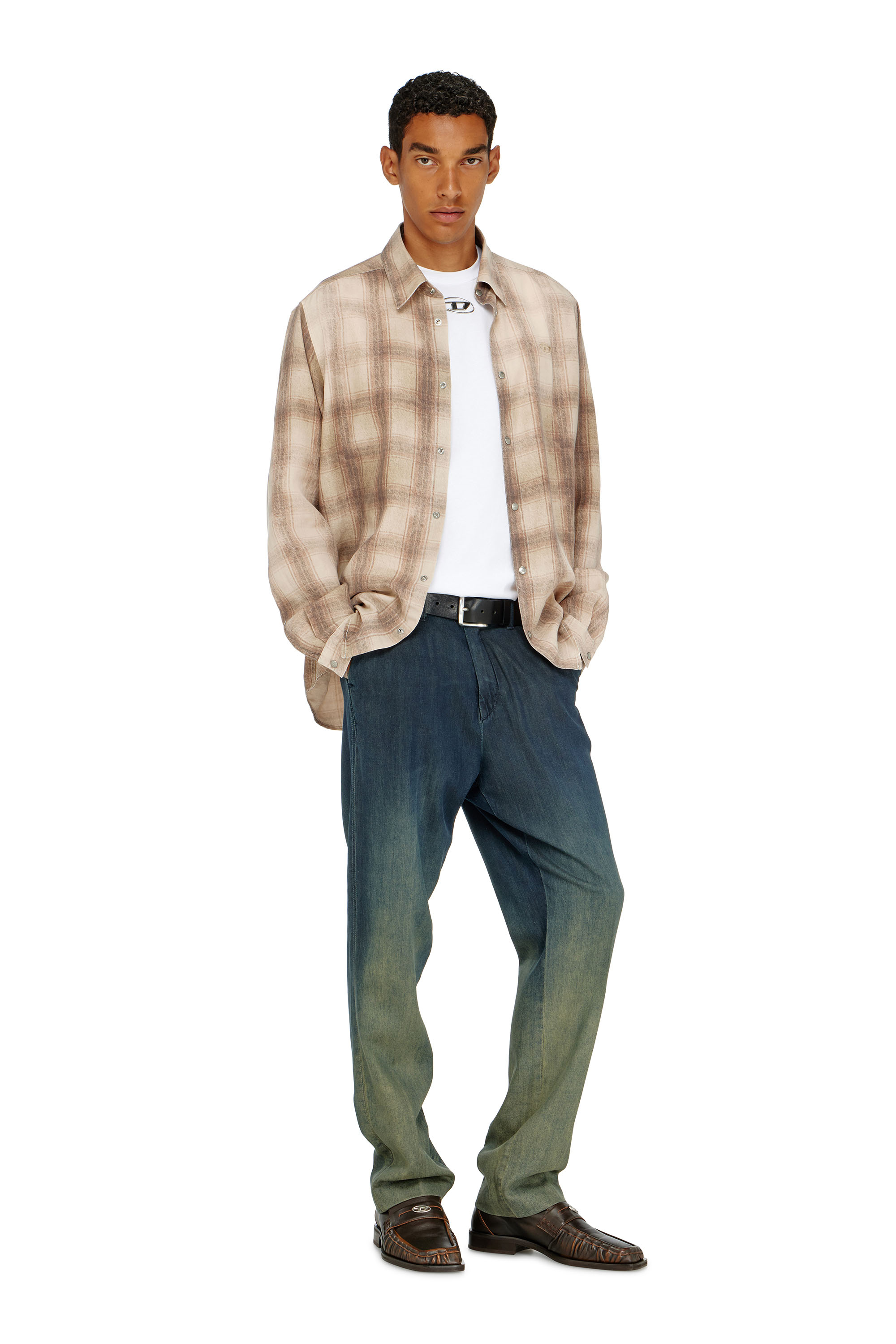 Diesel - T-BISCO-OD, Canotta con Oval D metallizzato Uomo in Bianco - 2