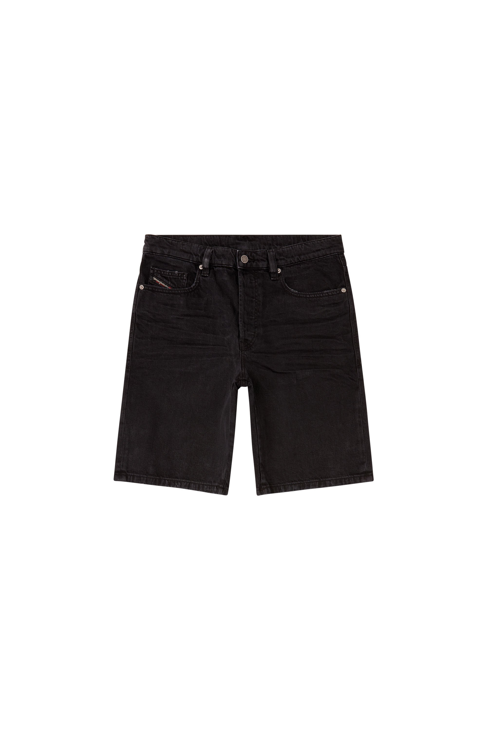 Diesel - REGULAR-SHORT, Short in denim Uomo in Nero - 3