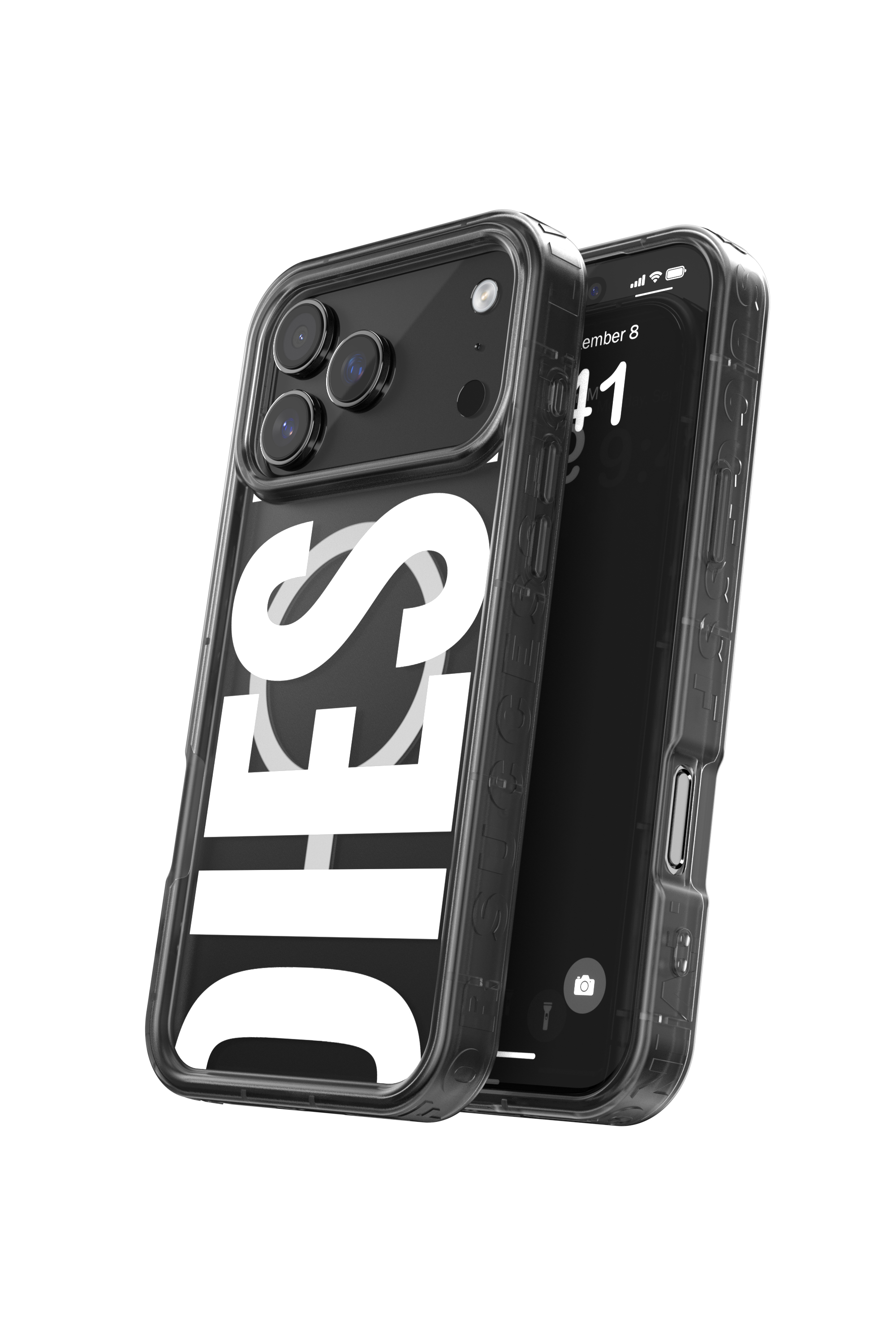 Diesel - 60438 MOULDED CASE, Custodia Biscotto Bumper con Magsafe per iPhone 17 Pro Max Unisex in Nero - 3