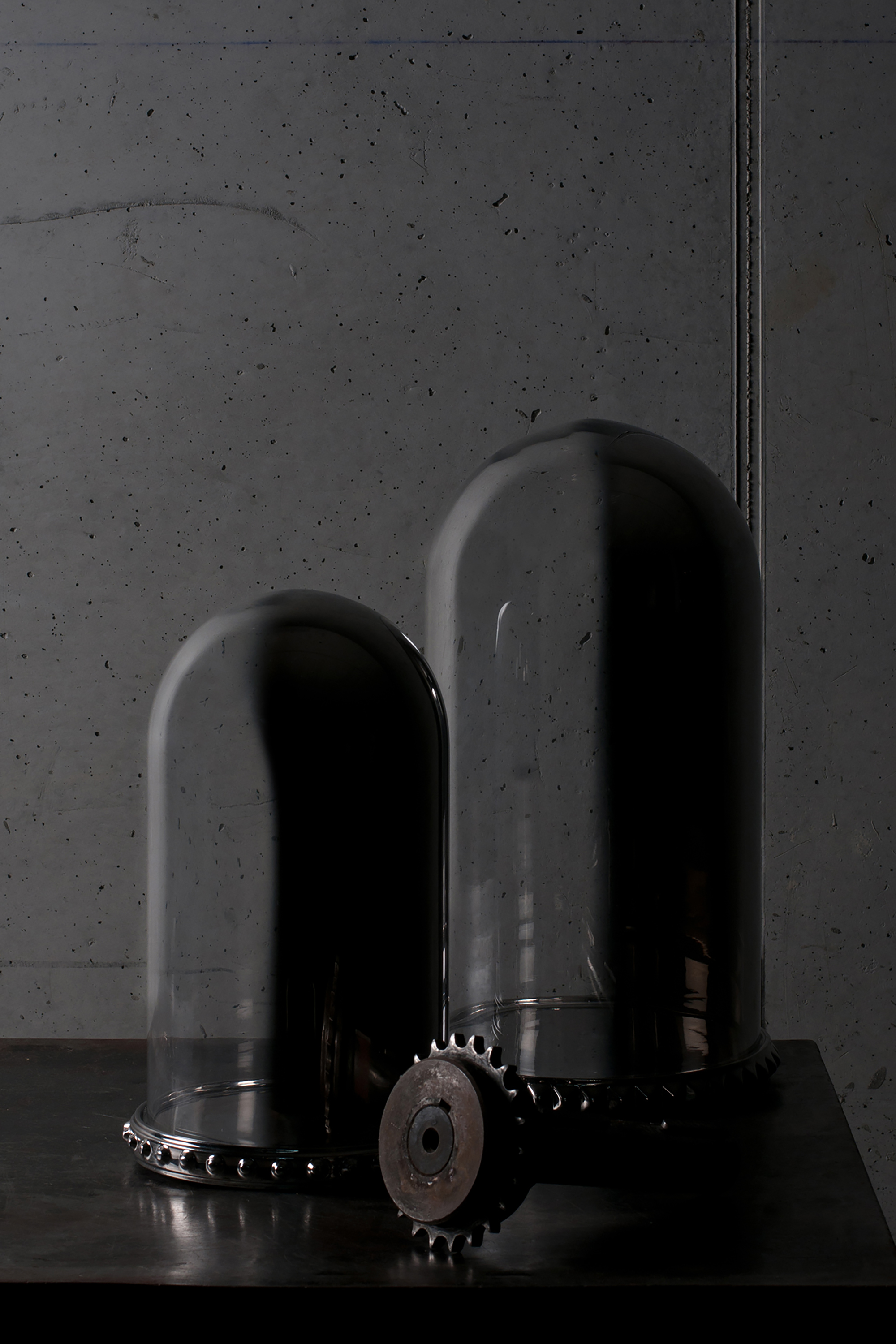 Diesel - 10942 GHOST SHELL, Piatto in porcellana piccolo con cupola in vetro Unisex in Argento - 4