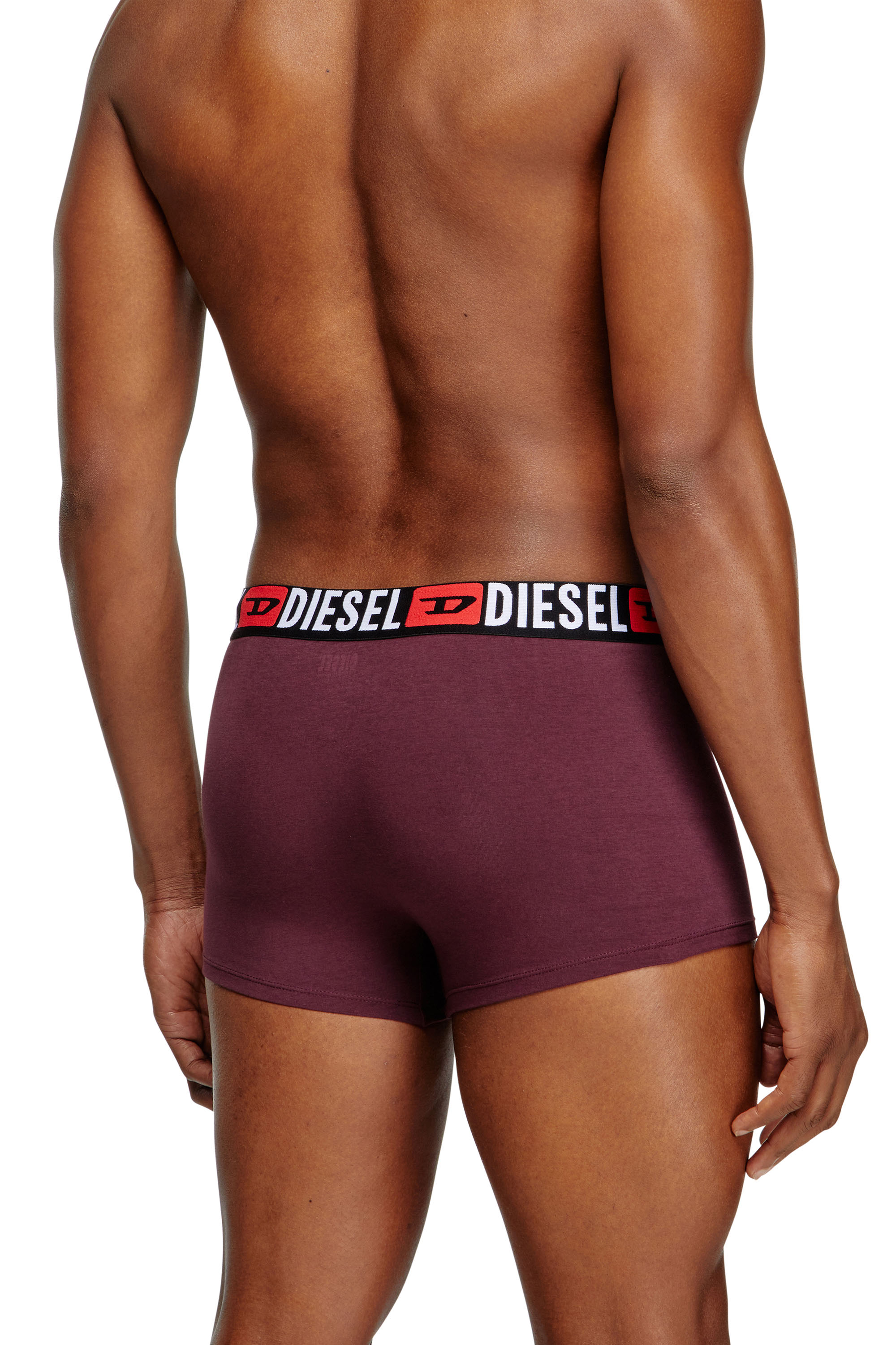 Diesel - UMBX-DAMIENTHREEPACK, Set di tre boxer con elastico in vita con logo all-over Uomo in Multicolor - 4