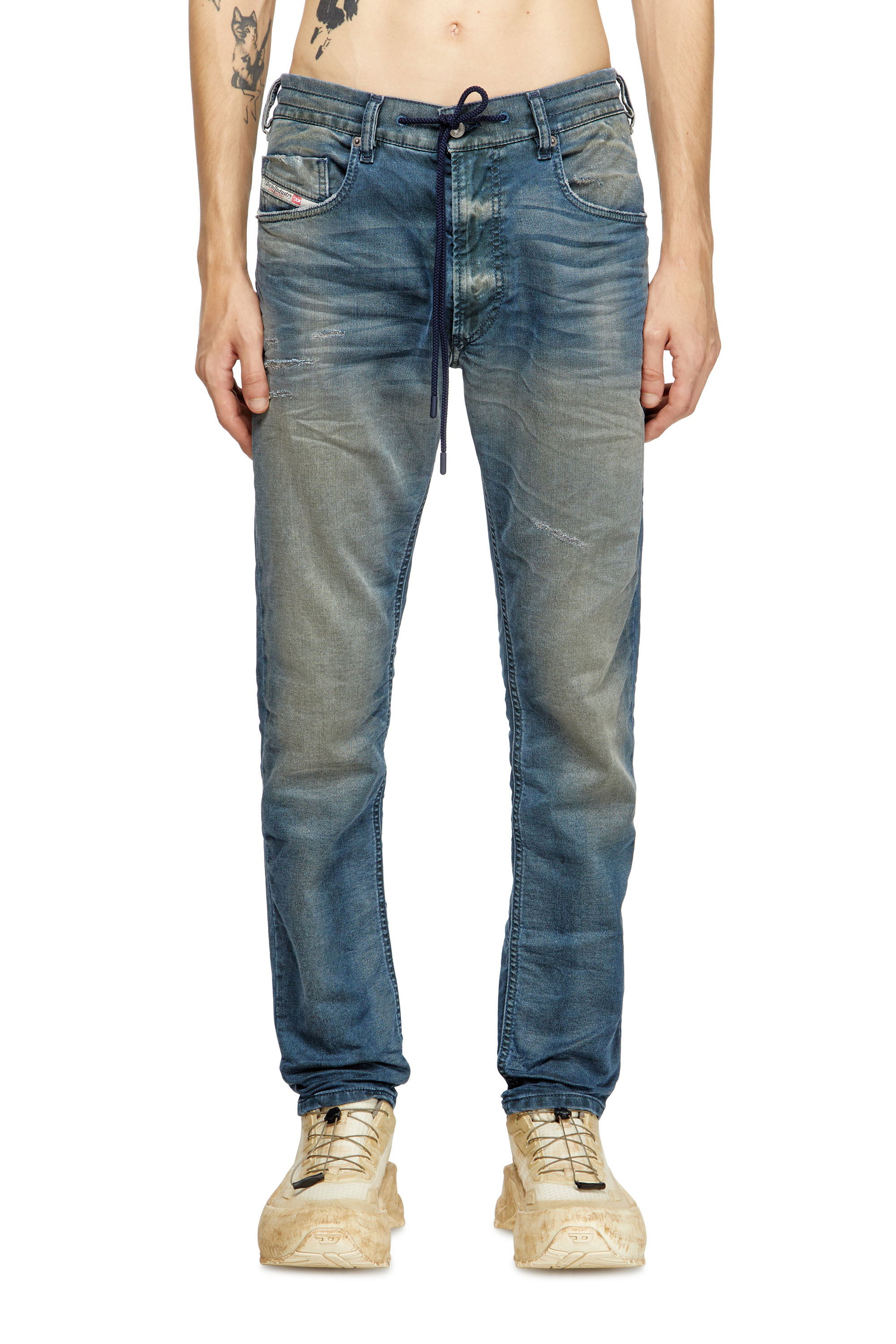Diesel - Regular 2032 D-Krooley Joggjeans® 068SC Uomo, Blu Scuro - Image 1