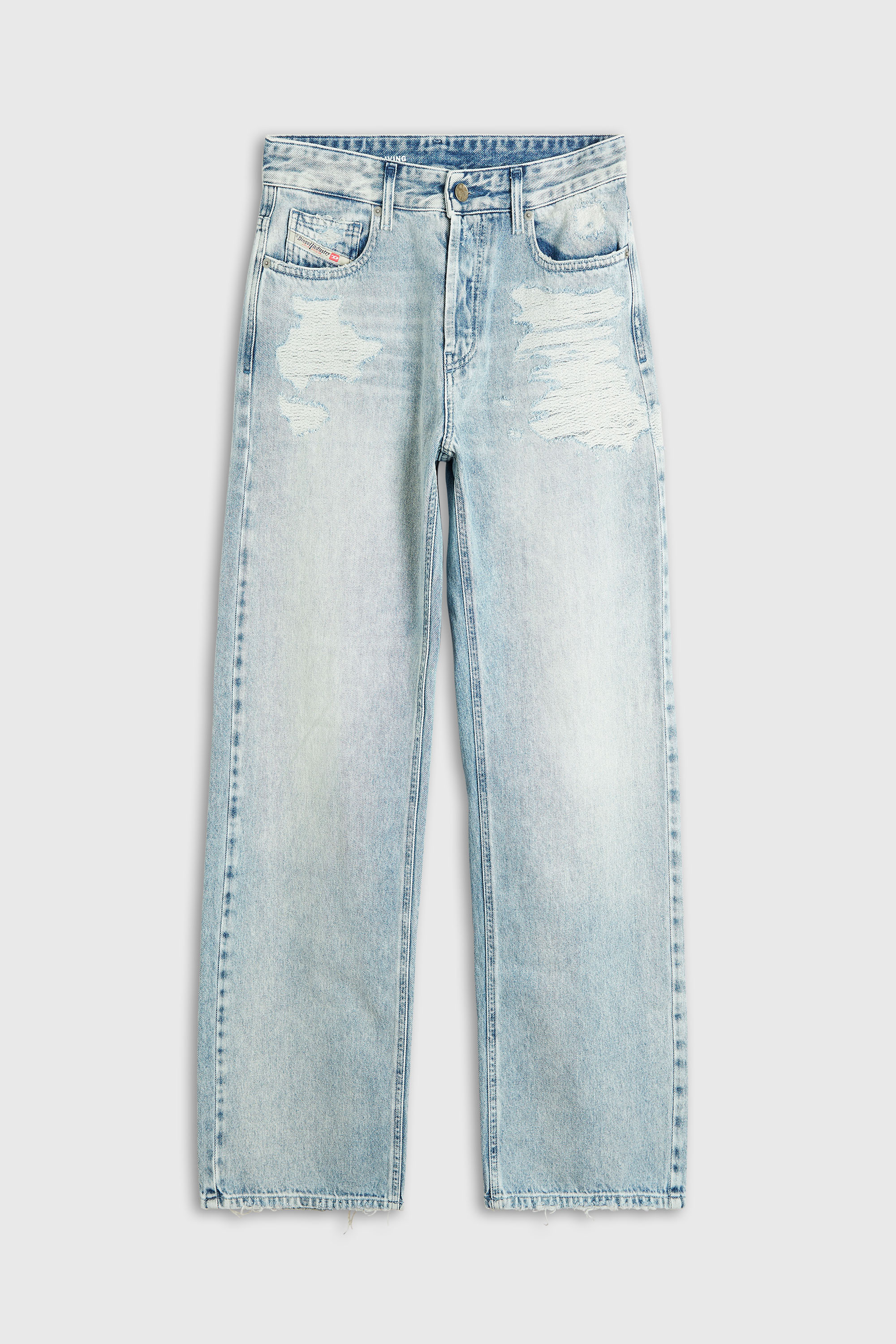 Diesel - Relaxed Jeans 1990 D-Waigee 09R51 Donna, Blu Chiaro - Image 2