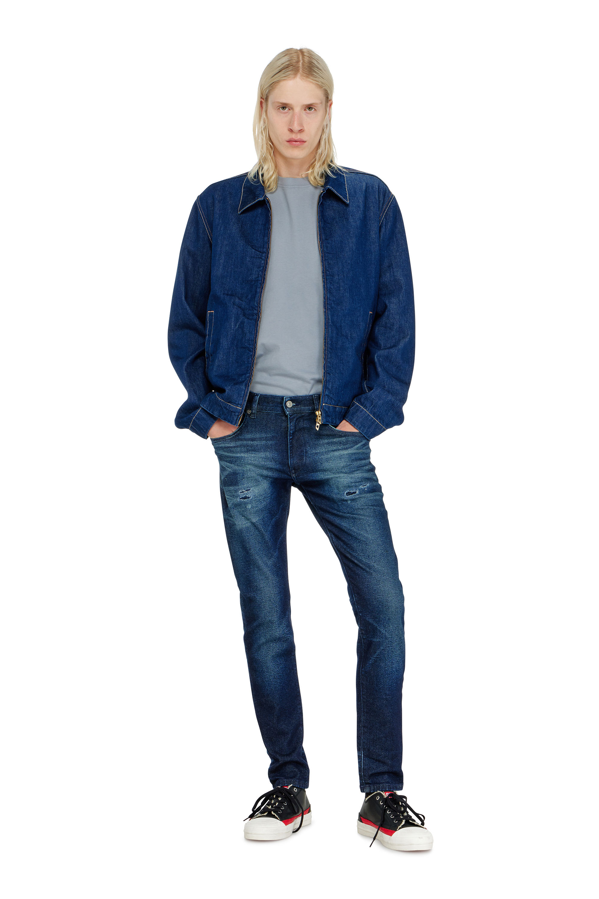 Diesel - Slim Jeans 2019 D-Strukt 0KBBU Uomo, Blu Scuro - Image 2