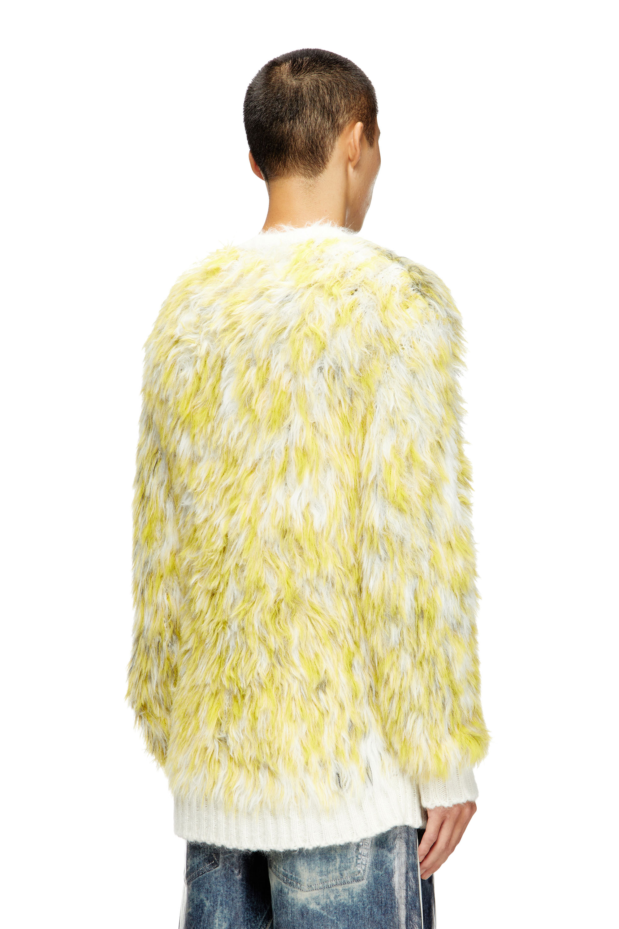 Diesel - K-ALLEN, Maglione fluffy in tessuto jacquard lavorato a maglia Uomo in Multicolor - 4