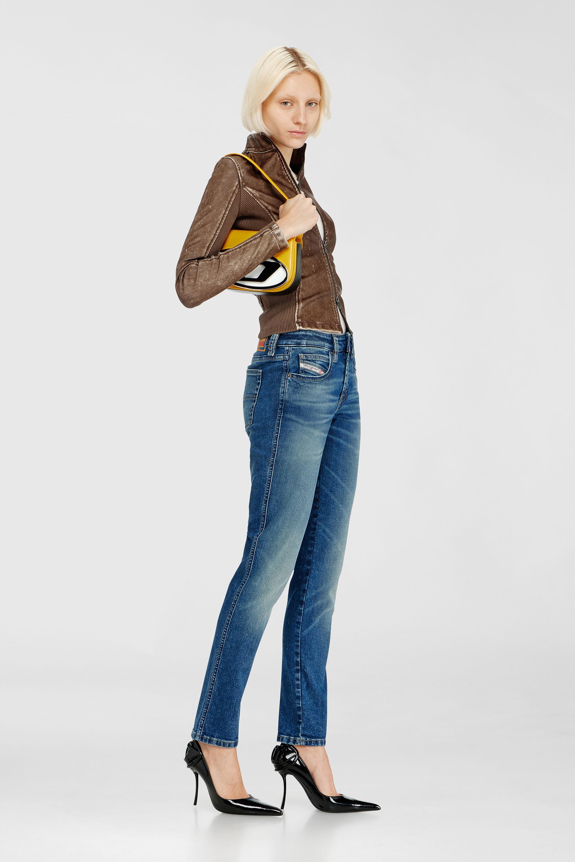 Diesel - Slim Jeans 1992 D-Jiann 0DBEE Donna, Blu medio - Image 1
