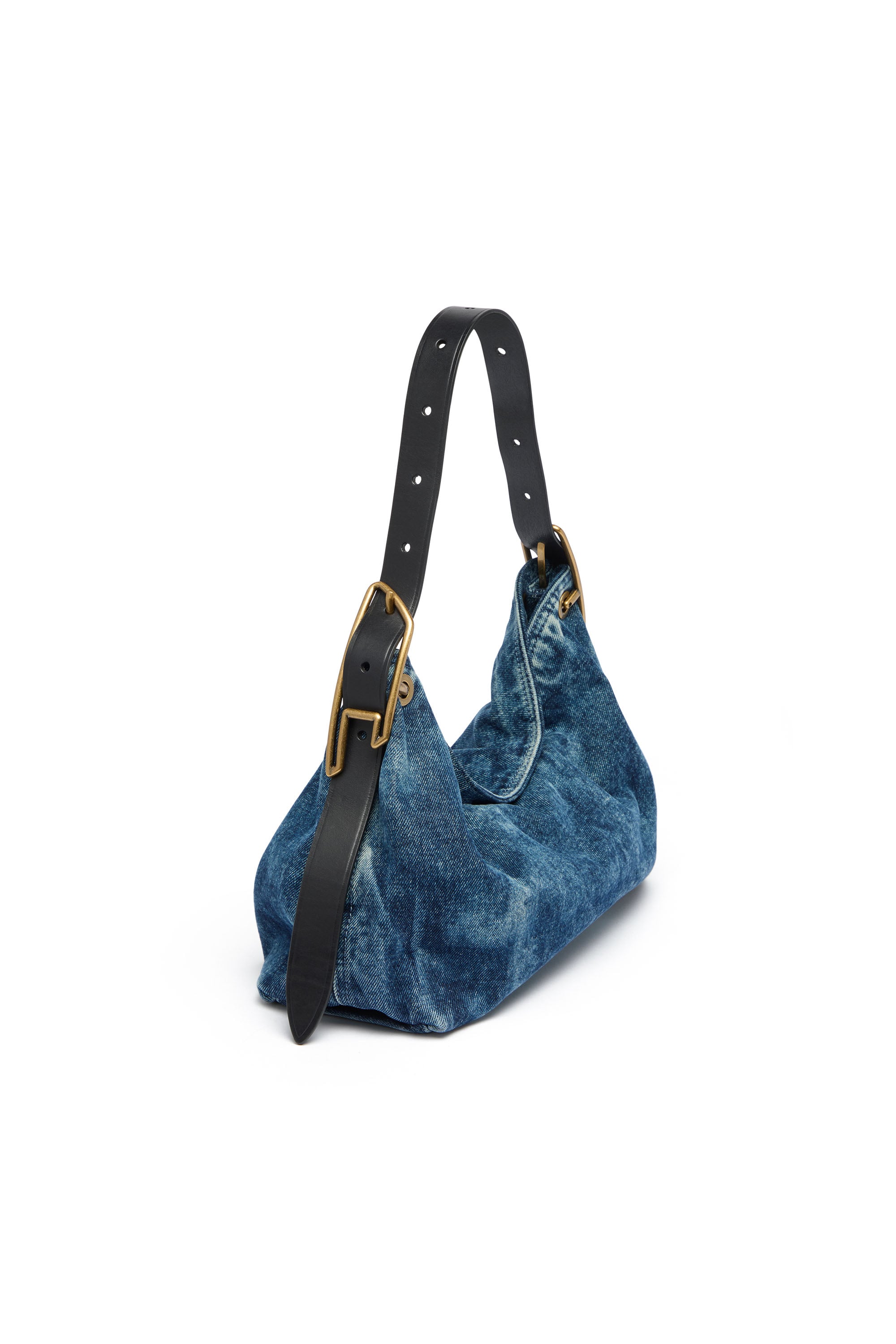 Diesel - D-LINE HOBO S, D-Line-Borsa a spalla in denim Donna in Blu - 2