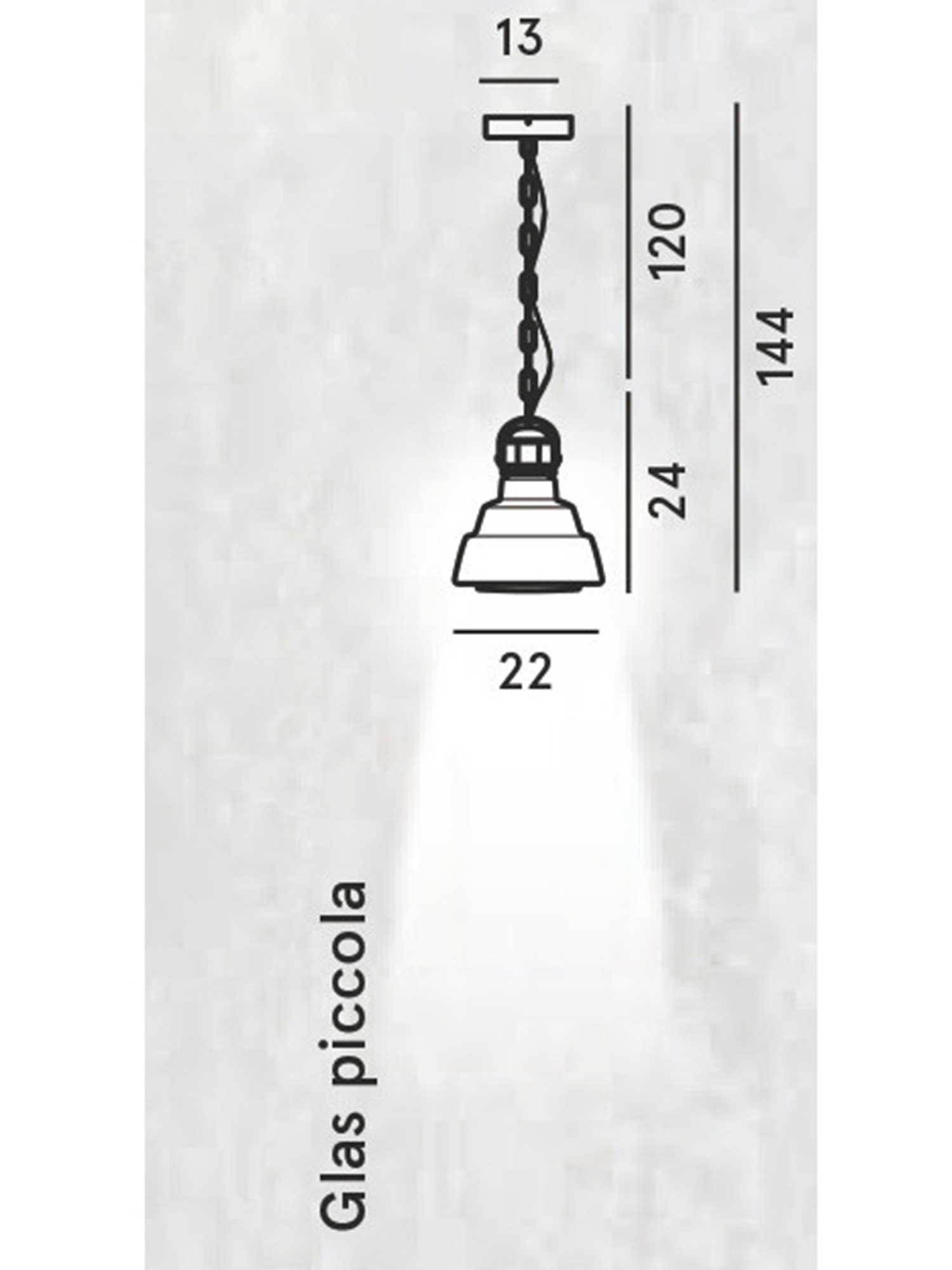 Diesel - GLAS PICCOLA, Piccola lampada a sospensione in vetro soffiato Unisex in Argento - 2