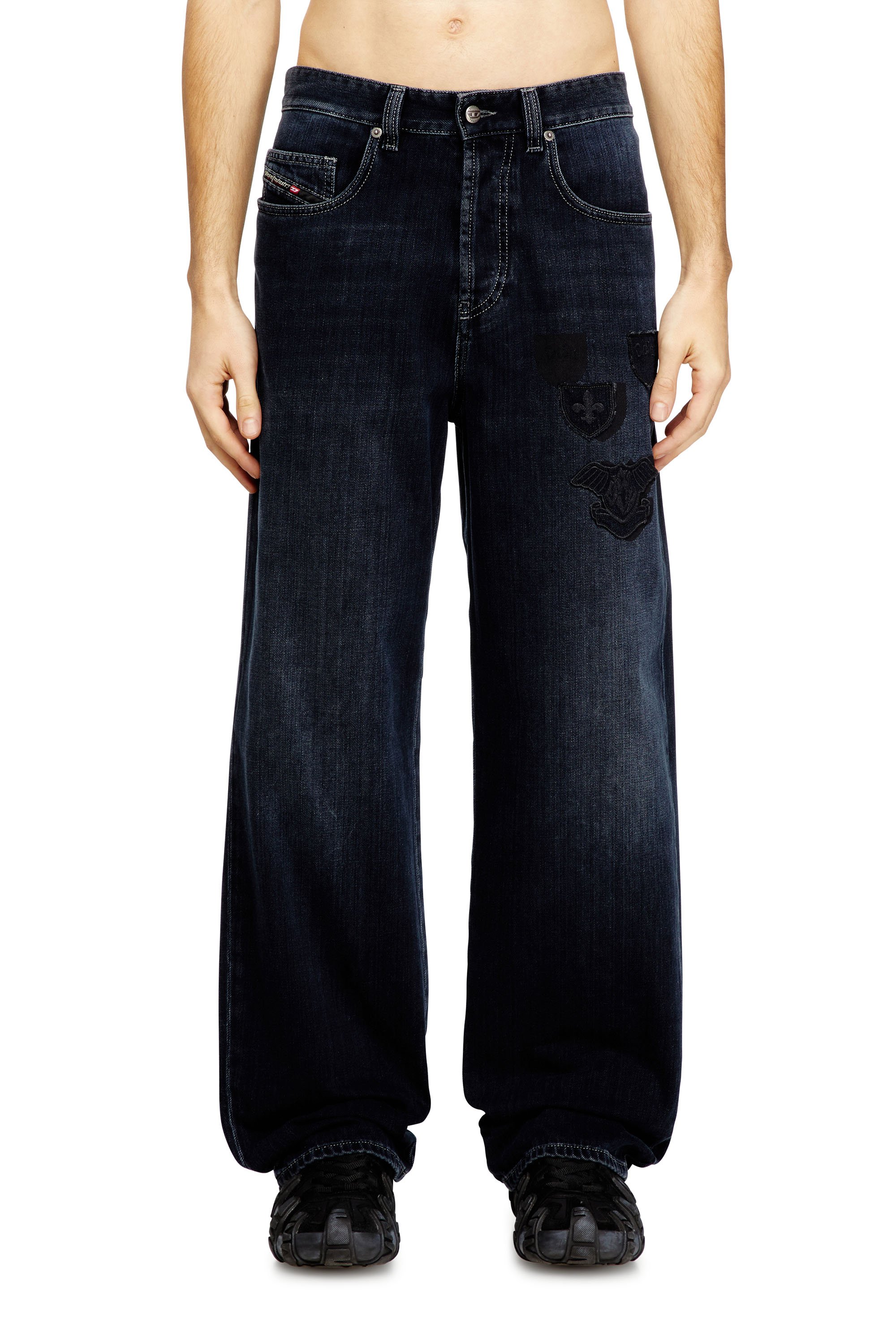 Diesel - Man's Relaxed Jeans 2001 D-Macro 09Q19, Dark Blue - 1