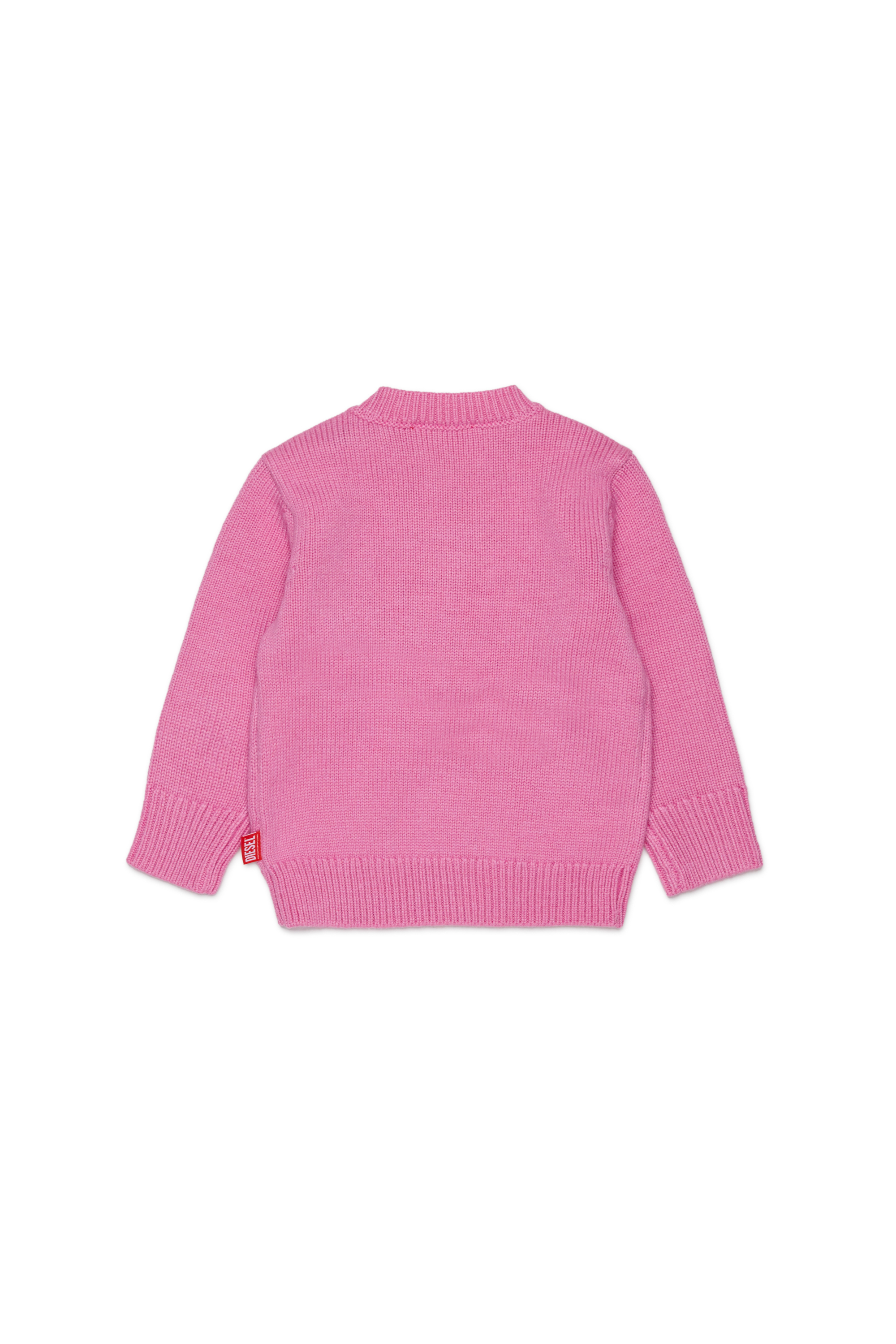 Diesel - KOMYB, Maglia in cachemire con grande Oval D Uomo in Rosa - 2