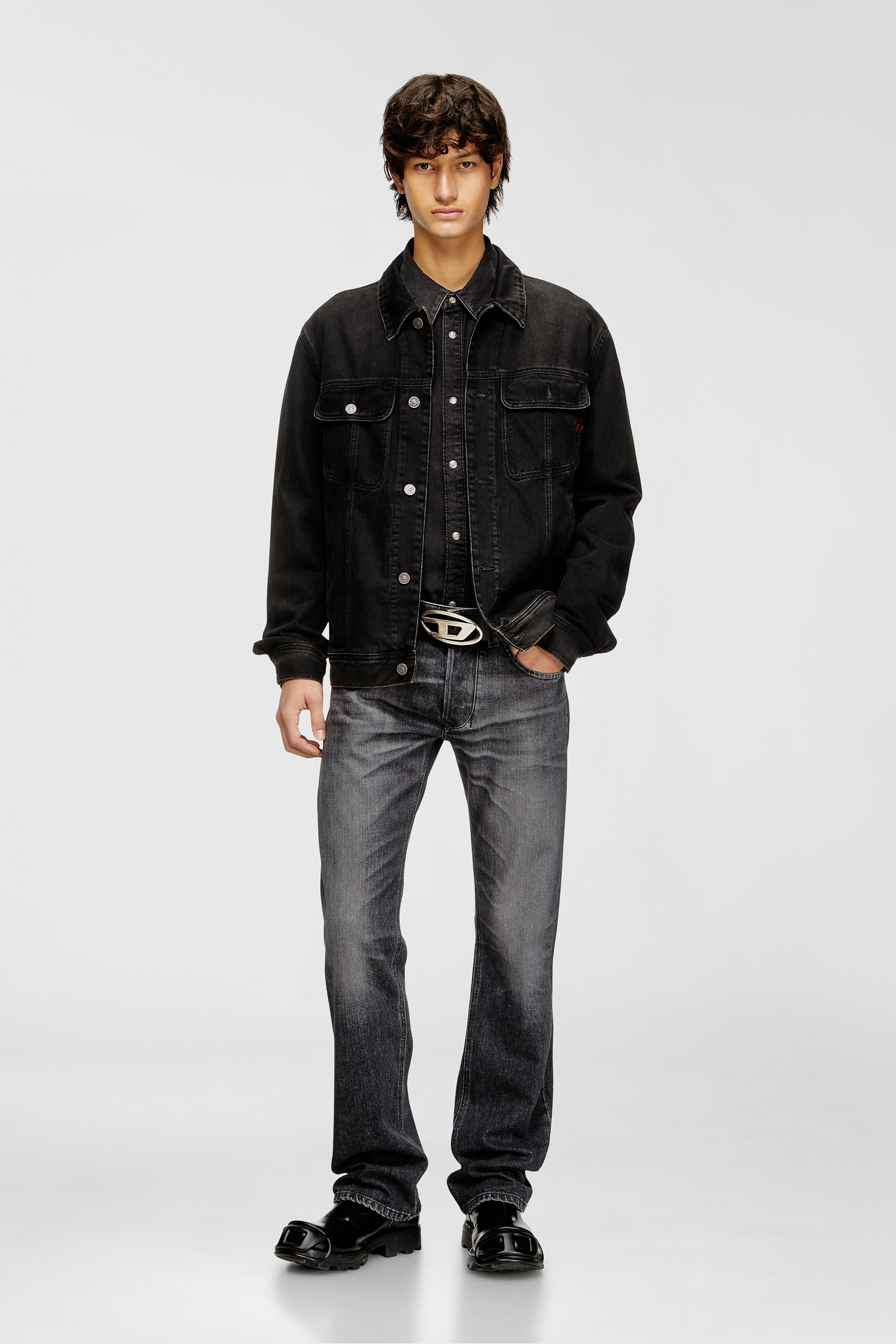 Diesel - Man's Regular Jeans 1985 Larkee 09N49, Grey - 1