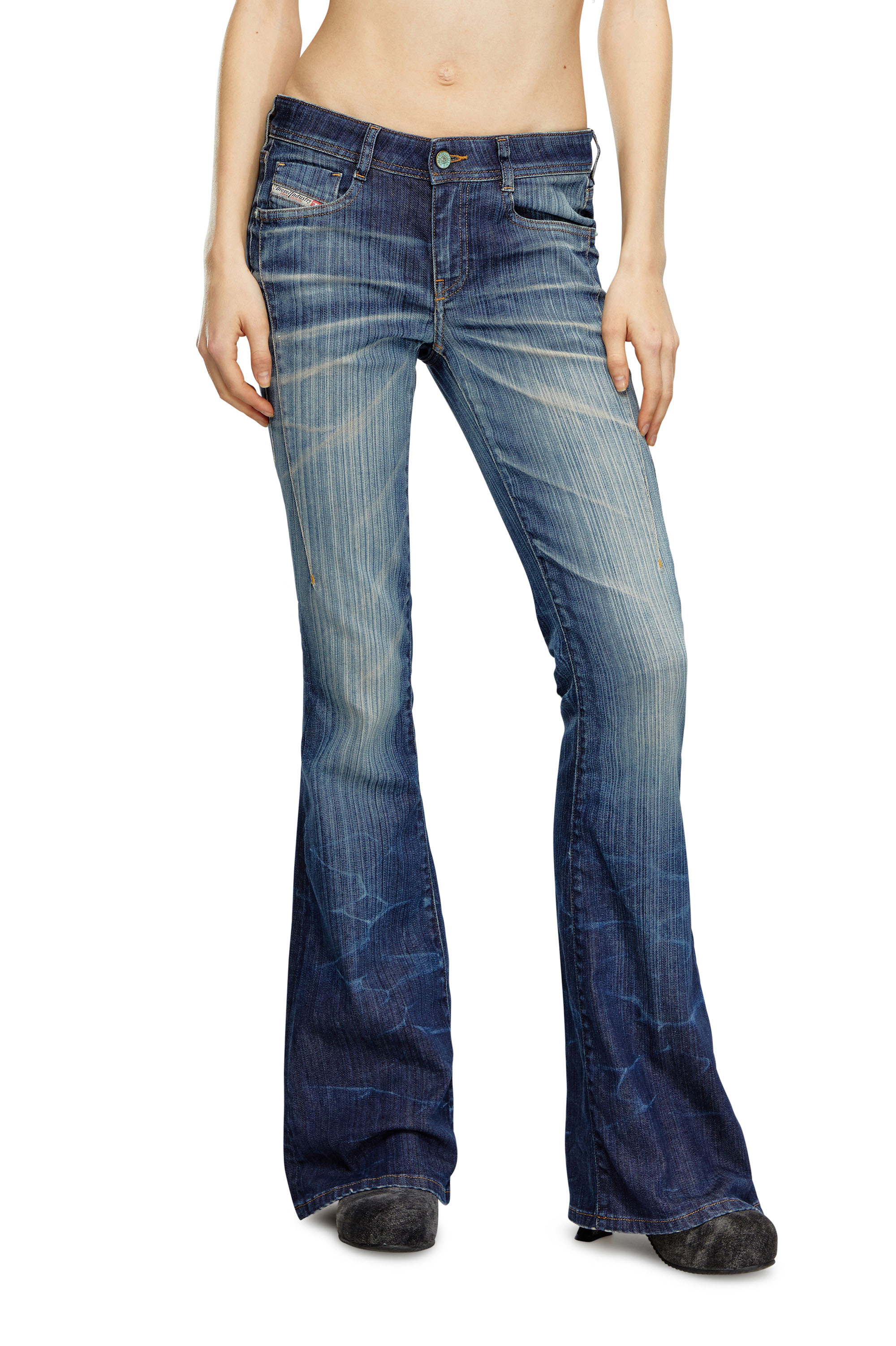 Diesel - Bootcut and Flare Jeans 1969 D-Ebbey 09I03, Blu Scuro - Image 1