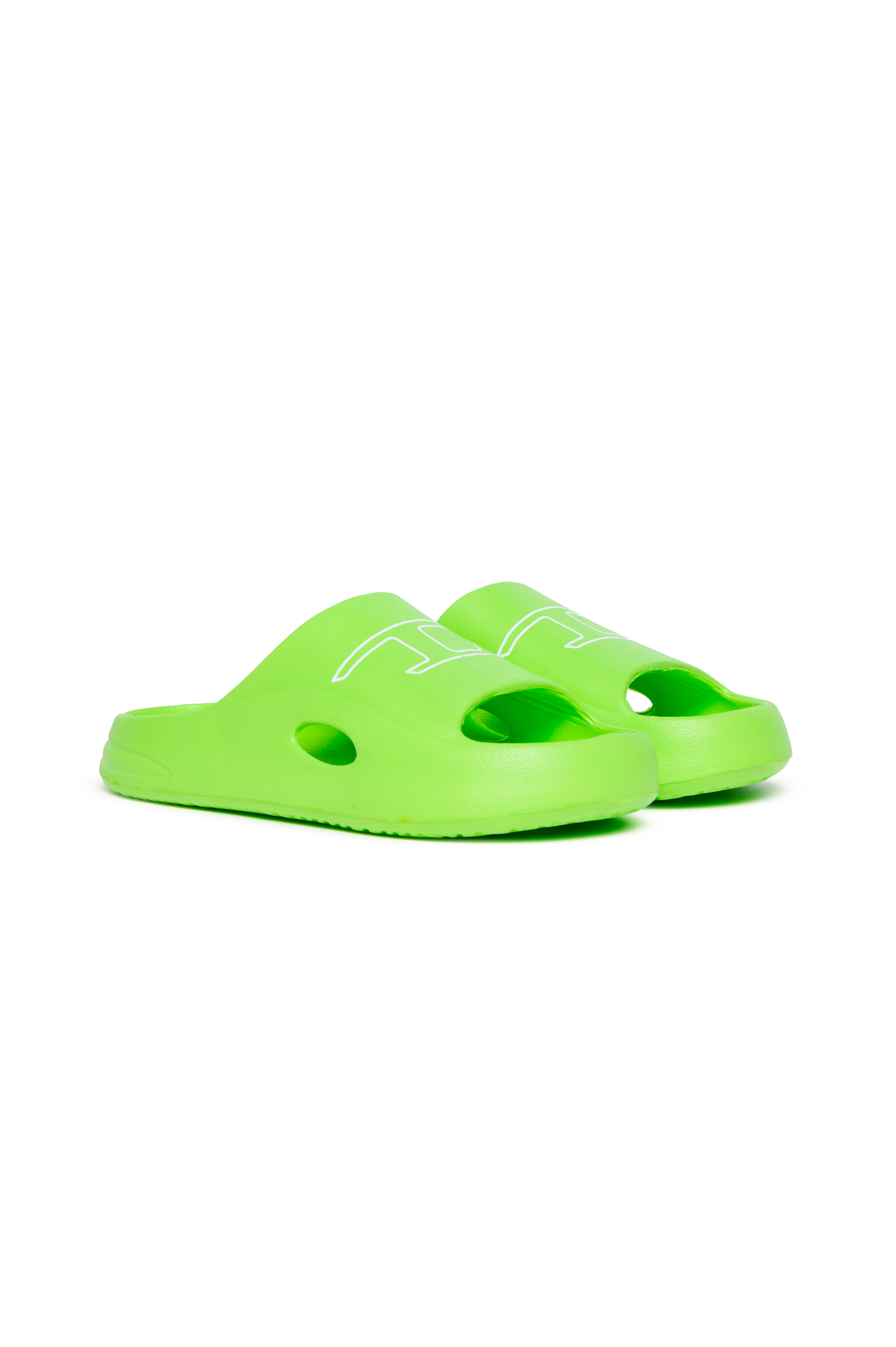Diesel - SA-CHUNCKY D, Ciabatte da piscina in EVA con logo stampato Unisex in Verde - 2