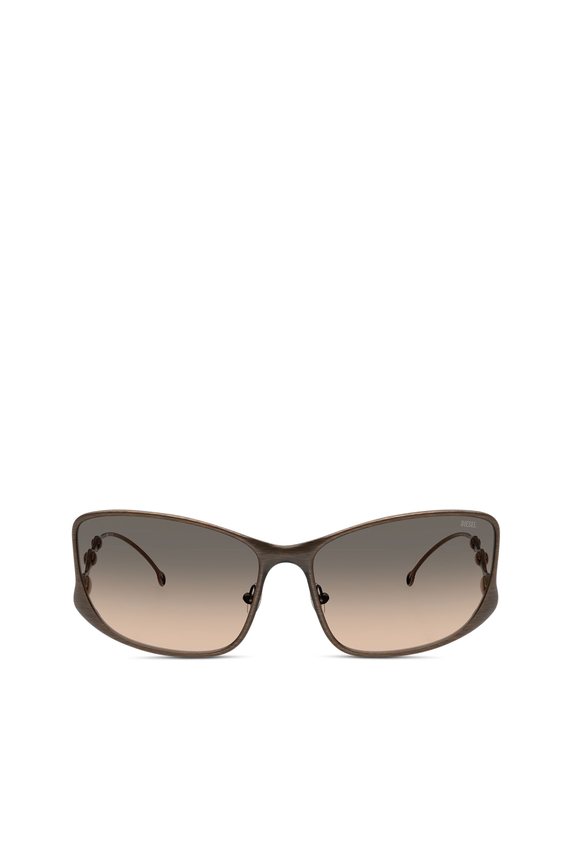 Diesel - 0DL1013, Unisex's Rectangle sunglasses in Brown - 1