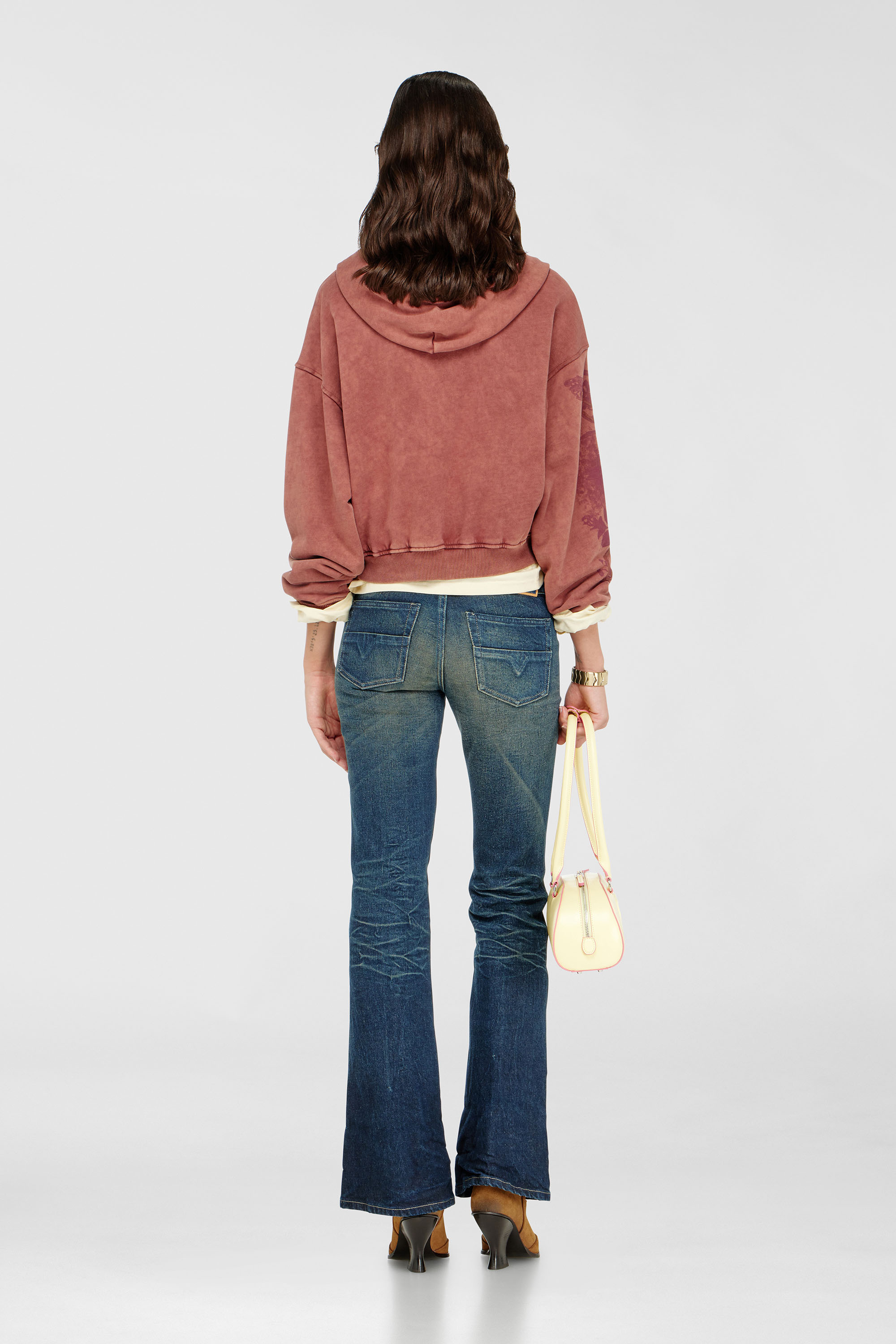 Diesel - Bootcut Jeans D-Hush 007EH Donna, Blu Scuro - Image 3