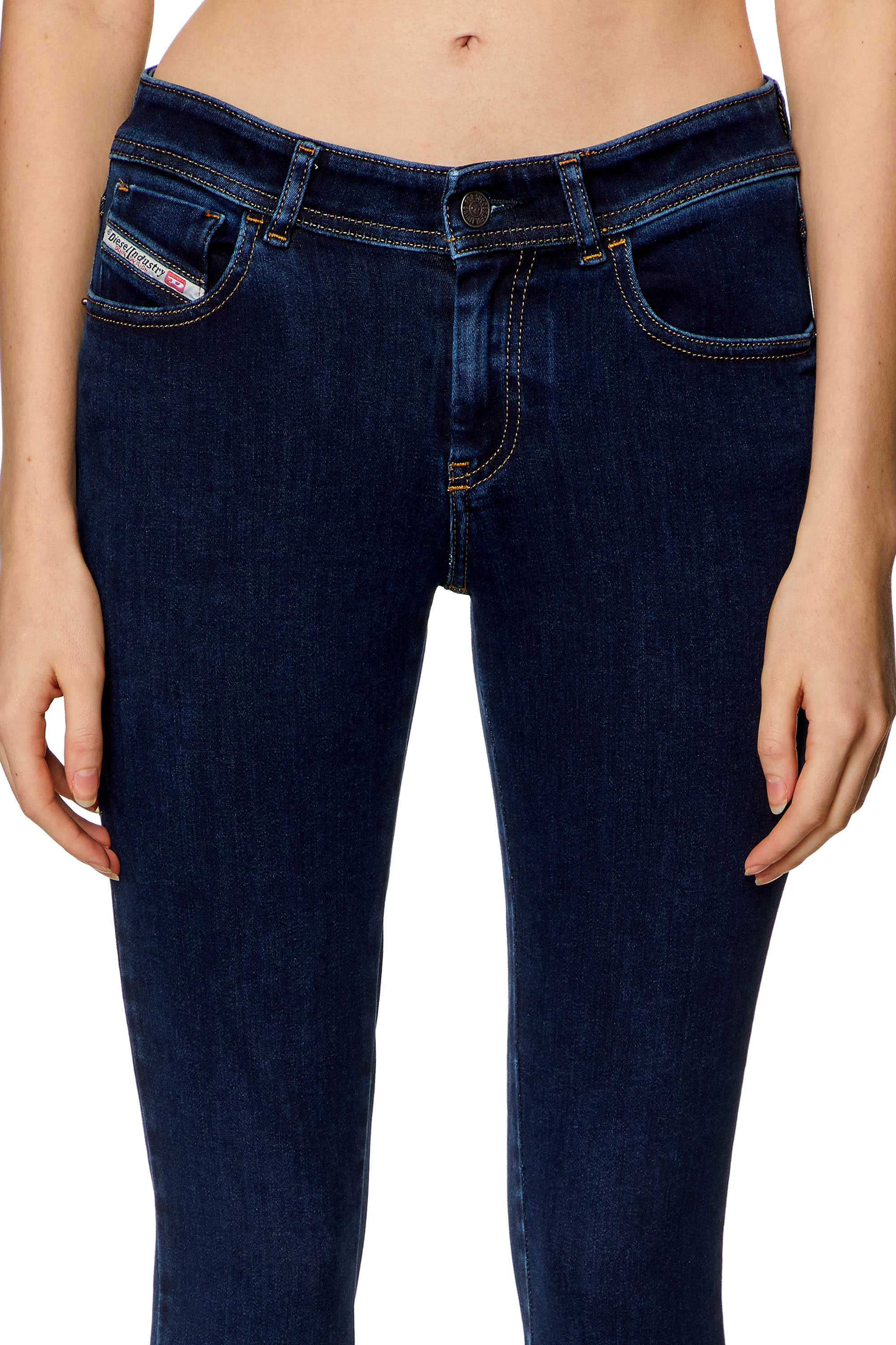 Diesel - Super skinny Jeans 2017 Slandy 09H80, Blu Scuro - Image 3