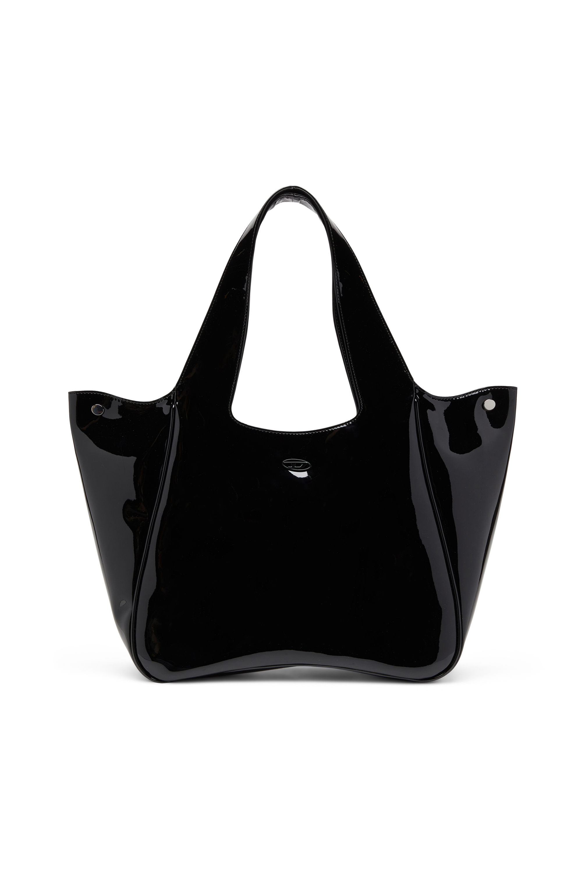 Diesel - PLAY SHOPPER EW, Play-Borsa tote in PU lucido Donna in Nero - 1