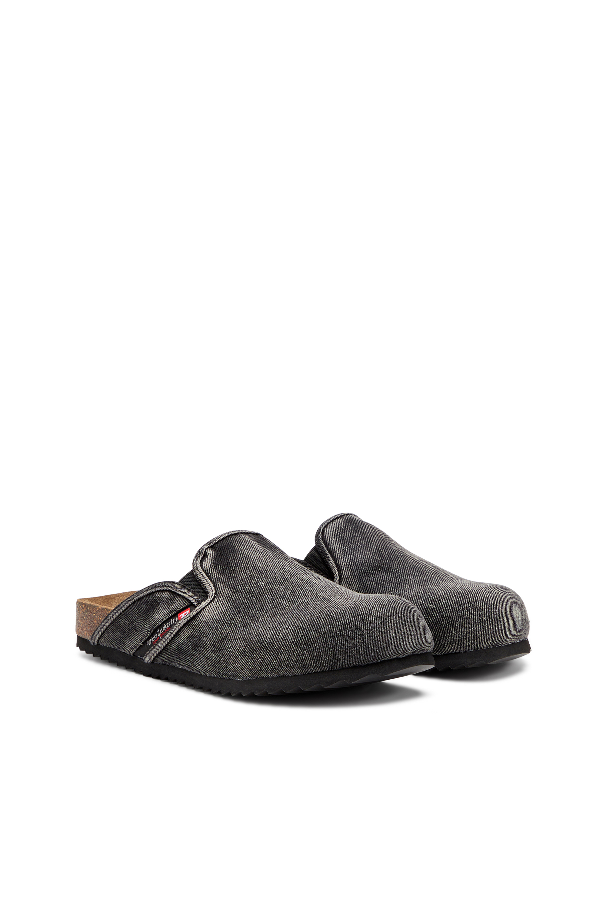 Diesel - D-WOODSTOCK SLIP-ON, Mule in denim Uomo in Nero - 2