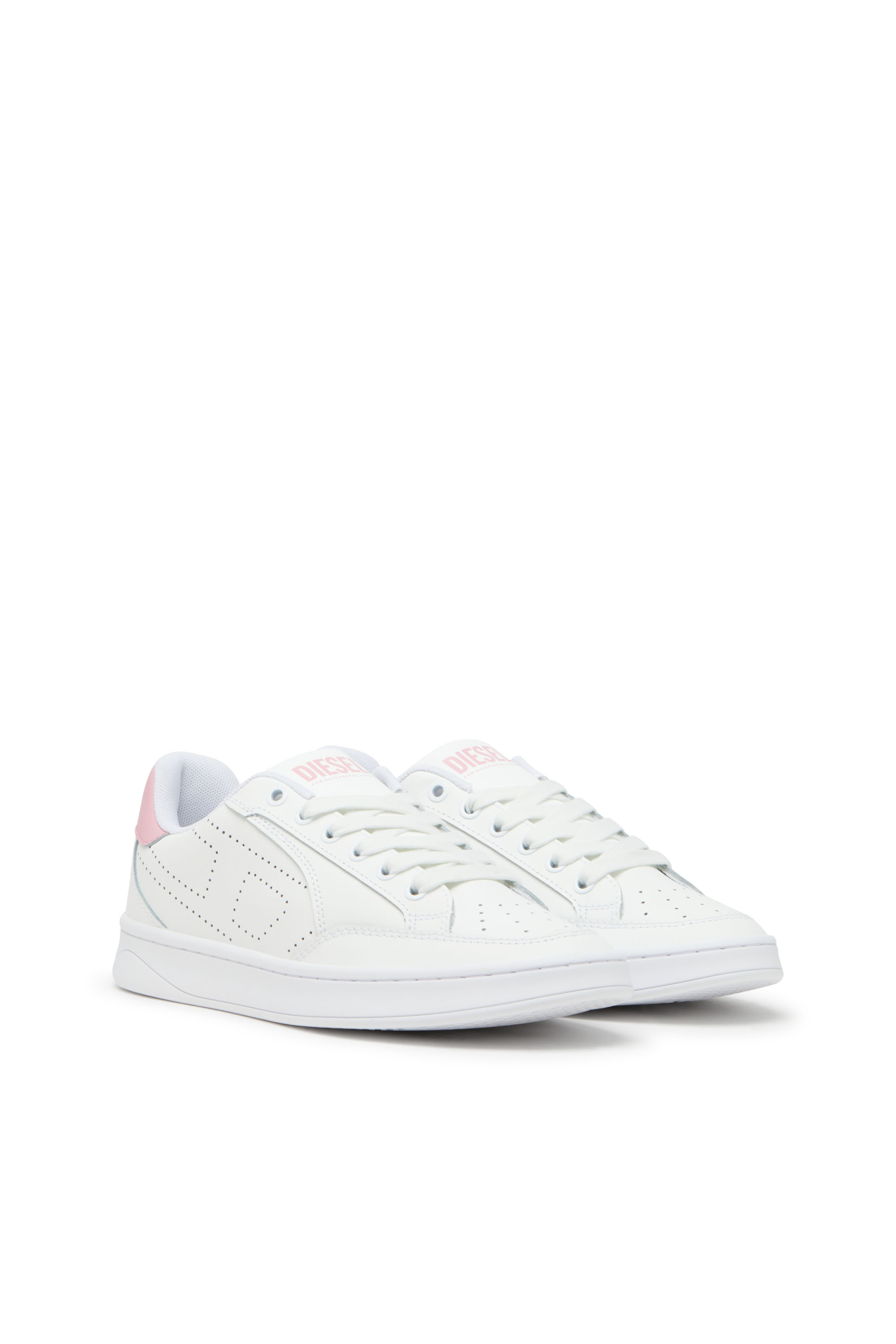 Diesel - S-DAKOTA LOW W, S-Dakota-Sneaker in pelle con logo perforato Donna in Multicolor - 2