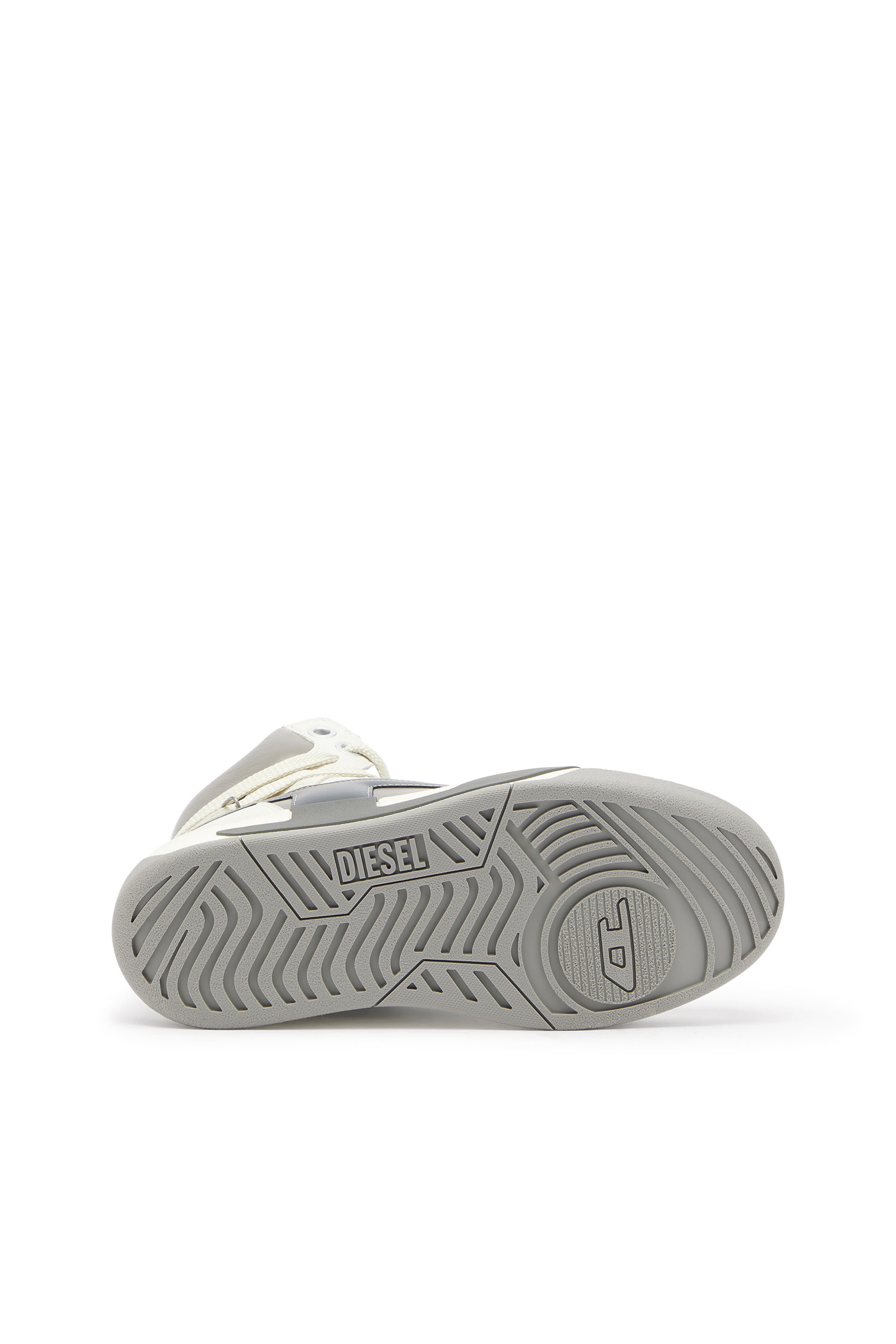 Diesel - S-D-OLLIE MID, S-D-Ollie - Sneakers alte in pelle con D logo Uomo in Bianco - 4