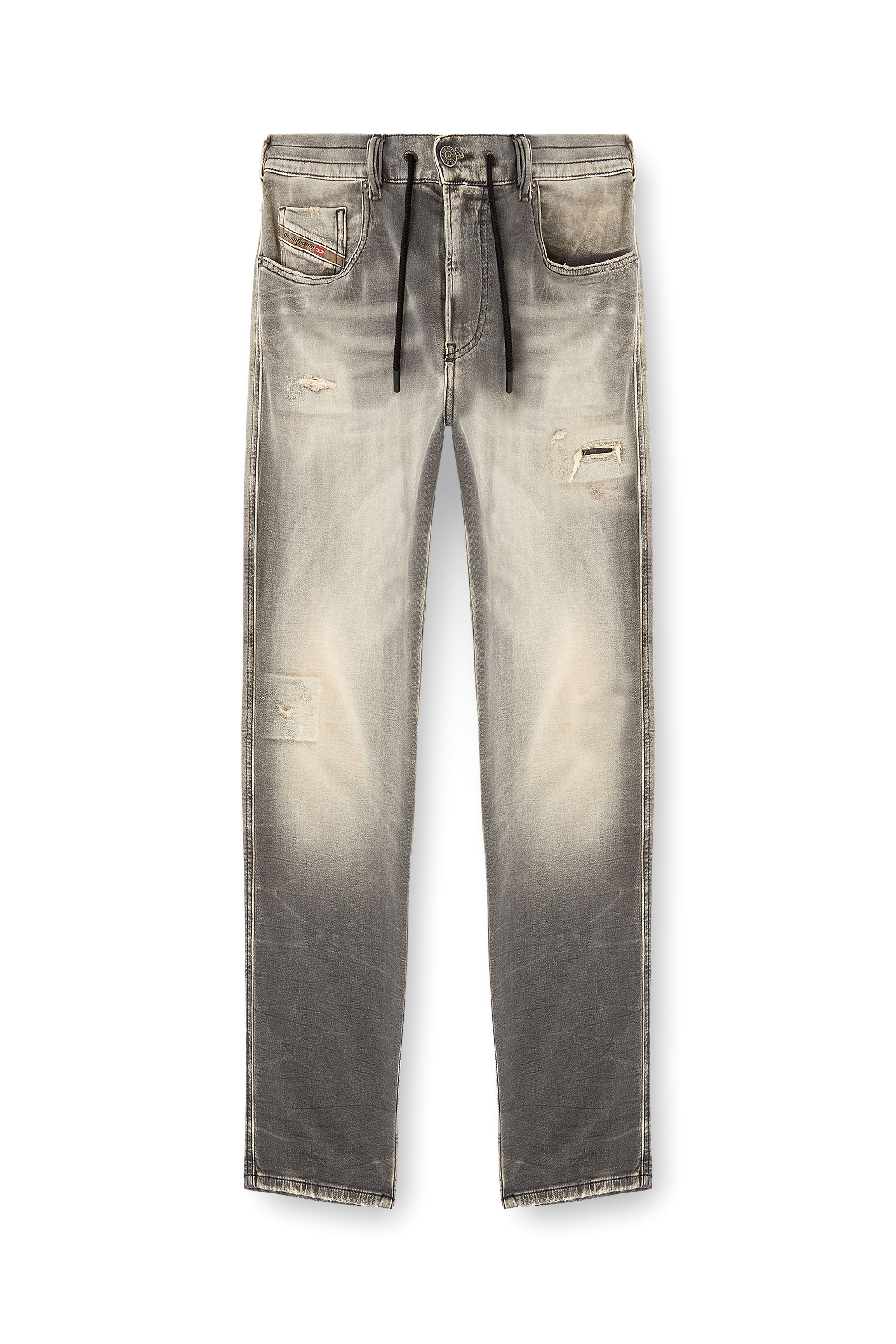 Diesel - Slim 2062 D-Strukt Joggjeans® 068UH Uomo, Grigio Chiaro - Image 3