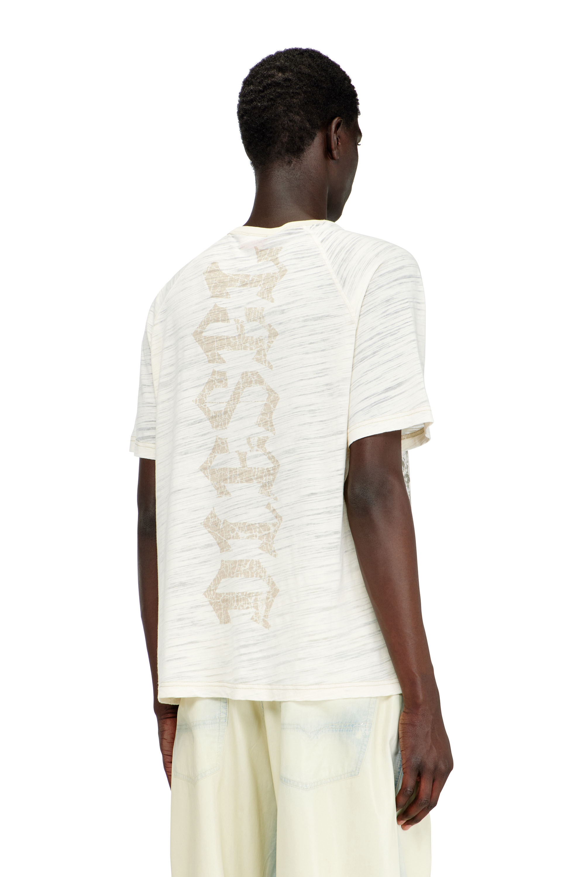 Diesel - T-JALO-A, T-shirt con stampa grafica Uomo in Bianco - 4