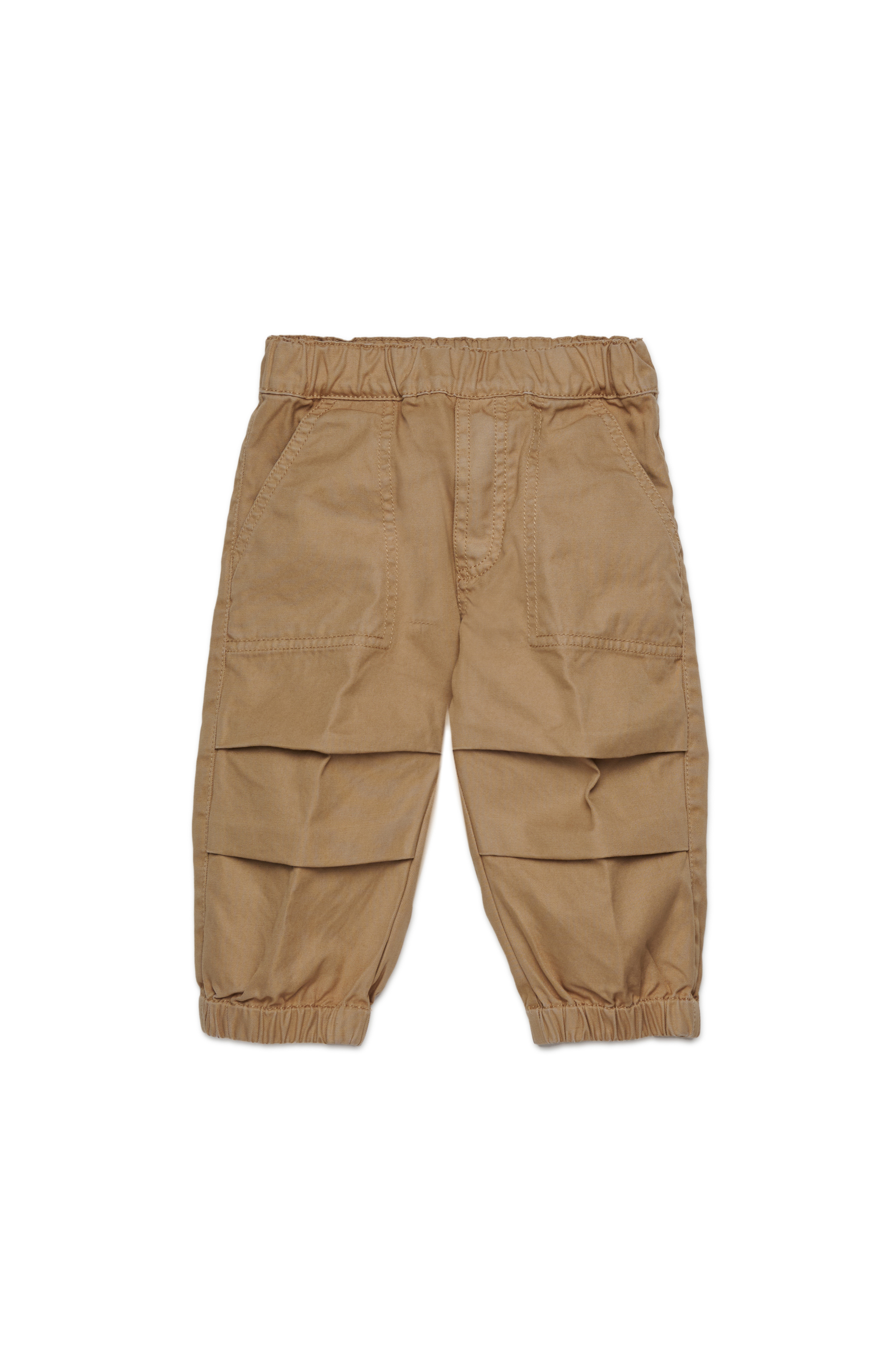Diesel - PQISB, Man's Cotton pants with cargo pockets in Light Brown - 1