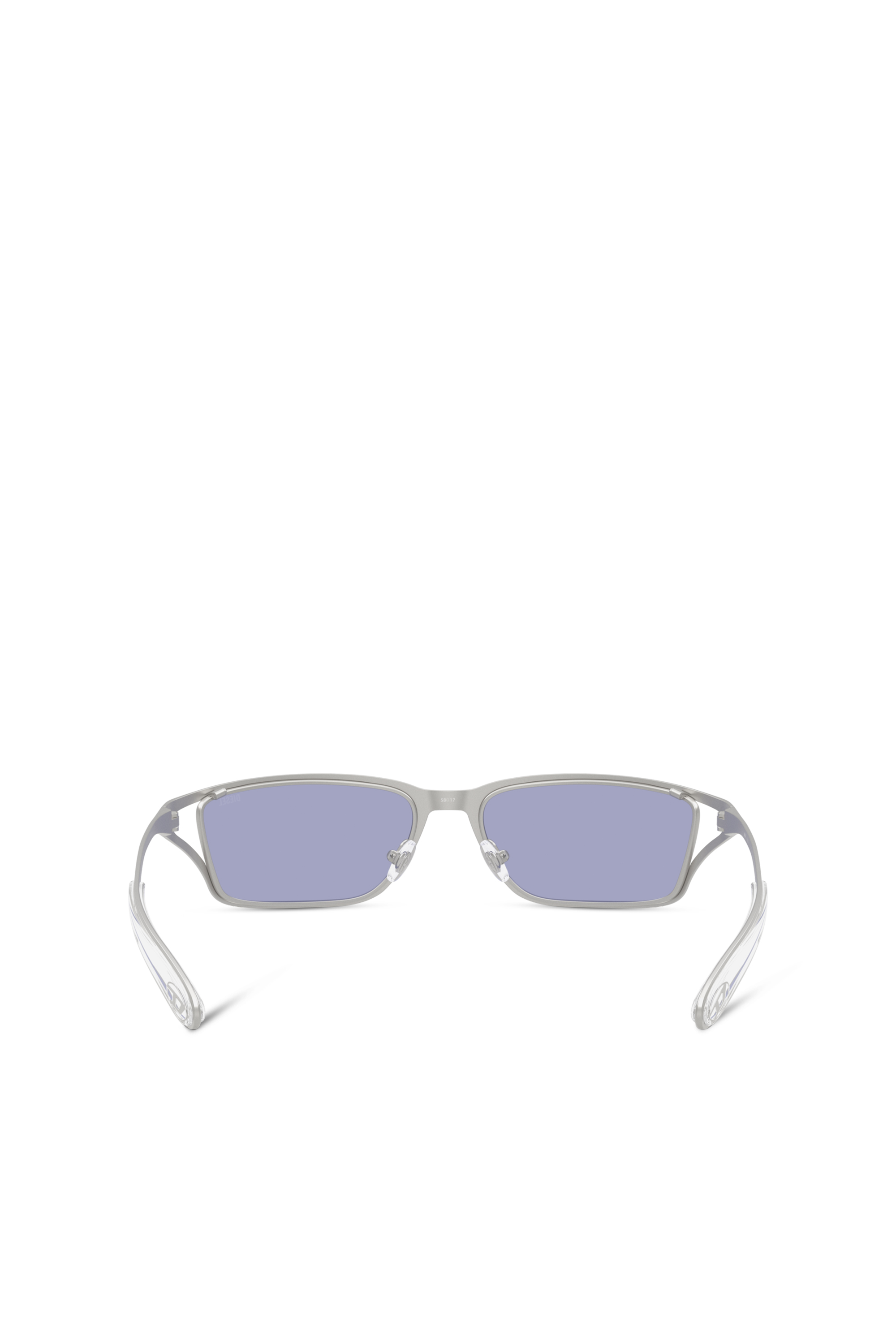 Diesel - 0DL1015, Occhiali da sole rettangolari Unisex in Grigio - 4