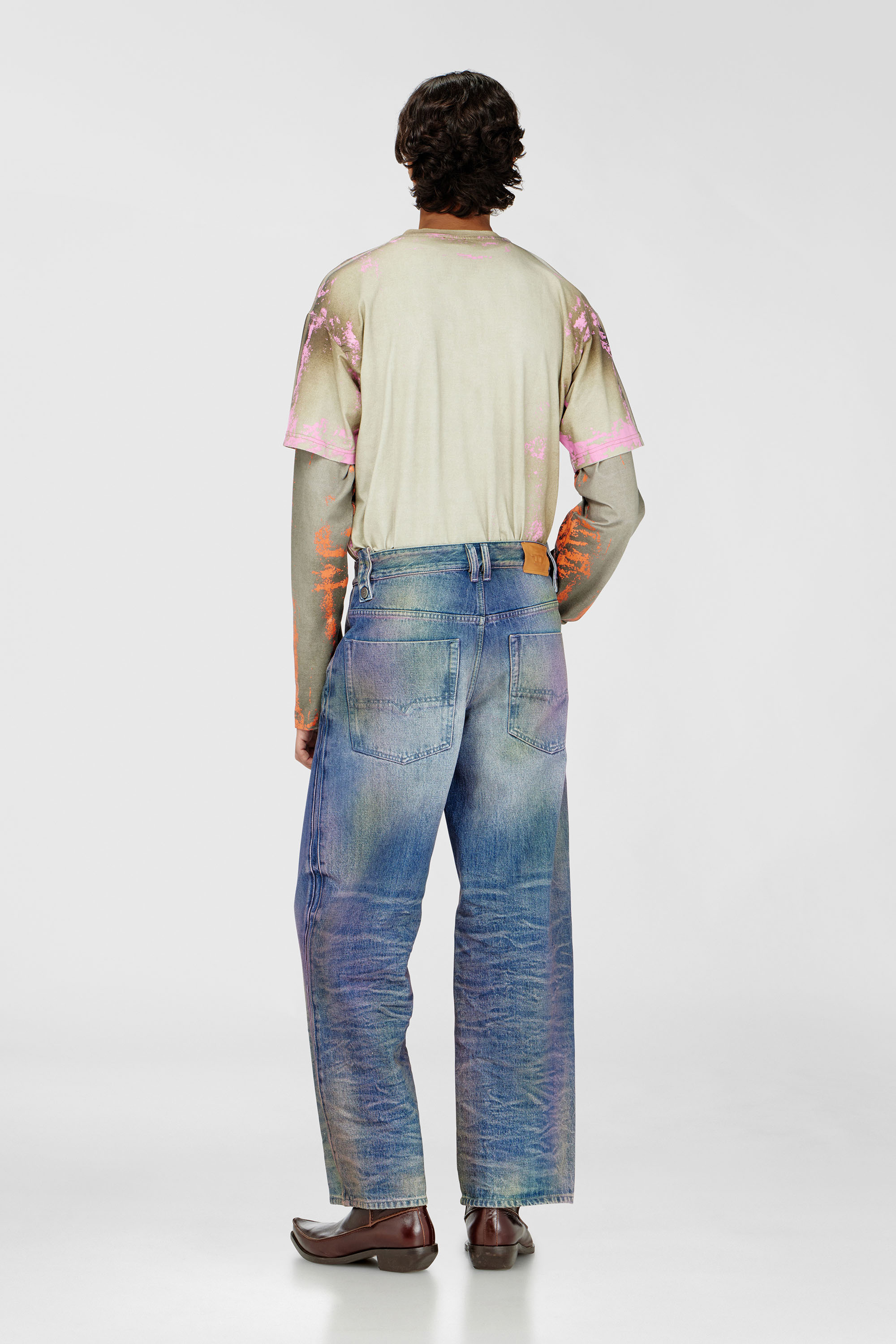 Diesel - Relaxed Jeans 1982 D-Hakou 007FW Unisex, Blu medio - Image 3