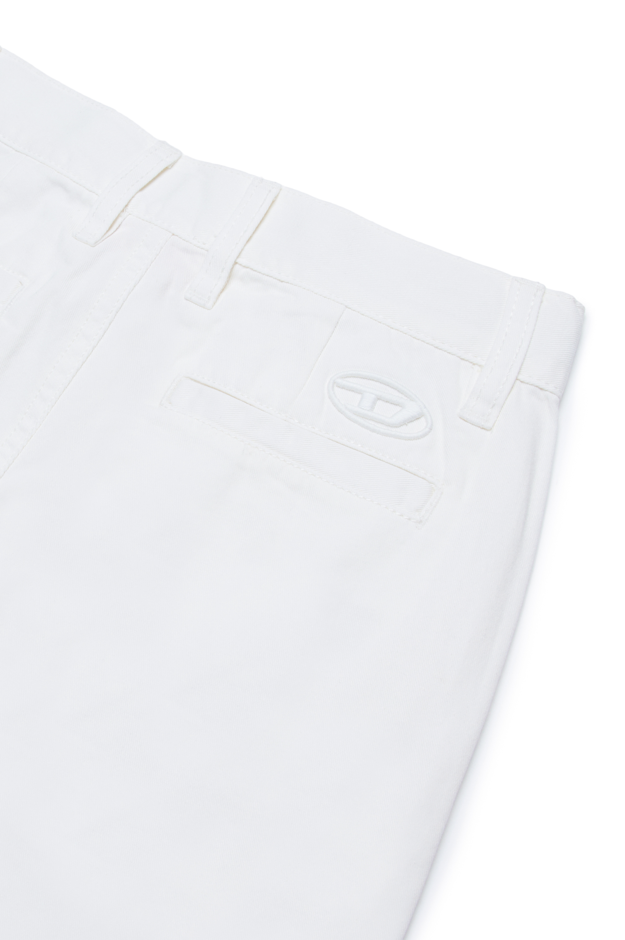 Diesel - PBAS, Man Cotton chinos with Oval D embroidery in White - Image 4