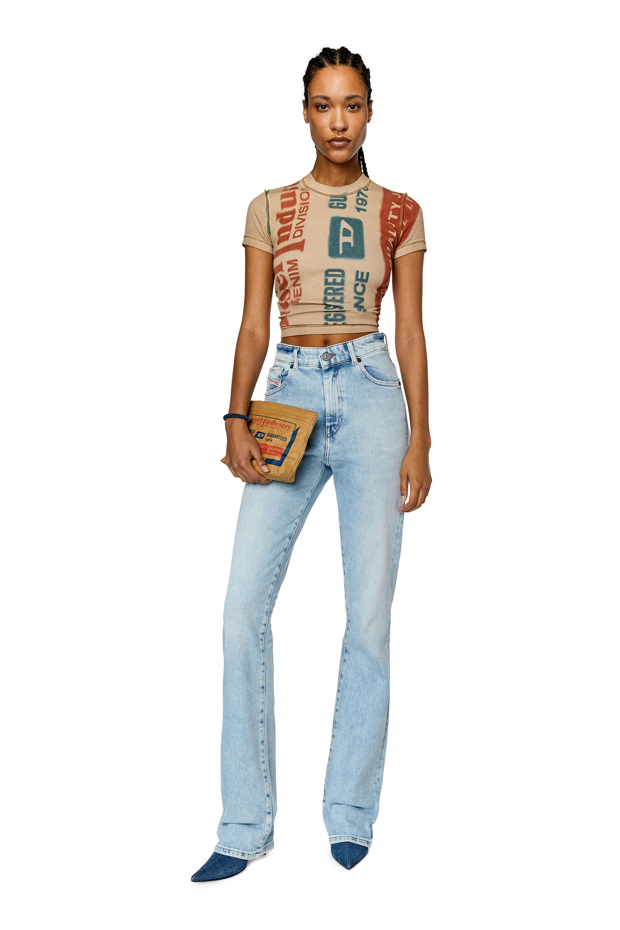 Diesel - 2003 D-Escription 09E81 Bootcut and Flare Jeans, Blu Chiaro - Image 2