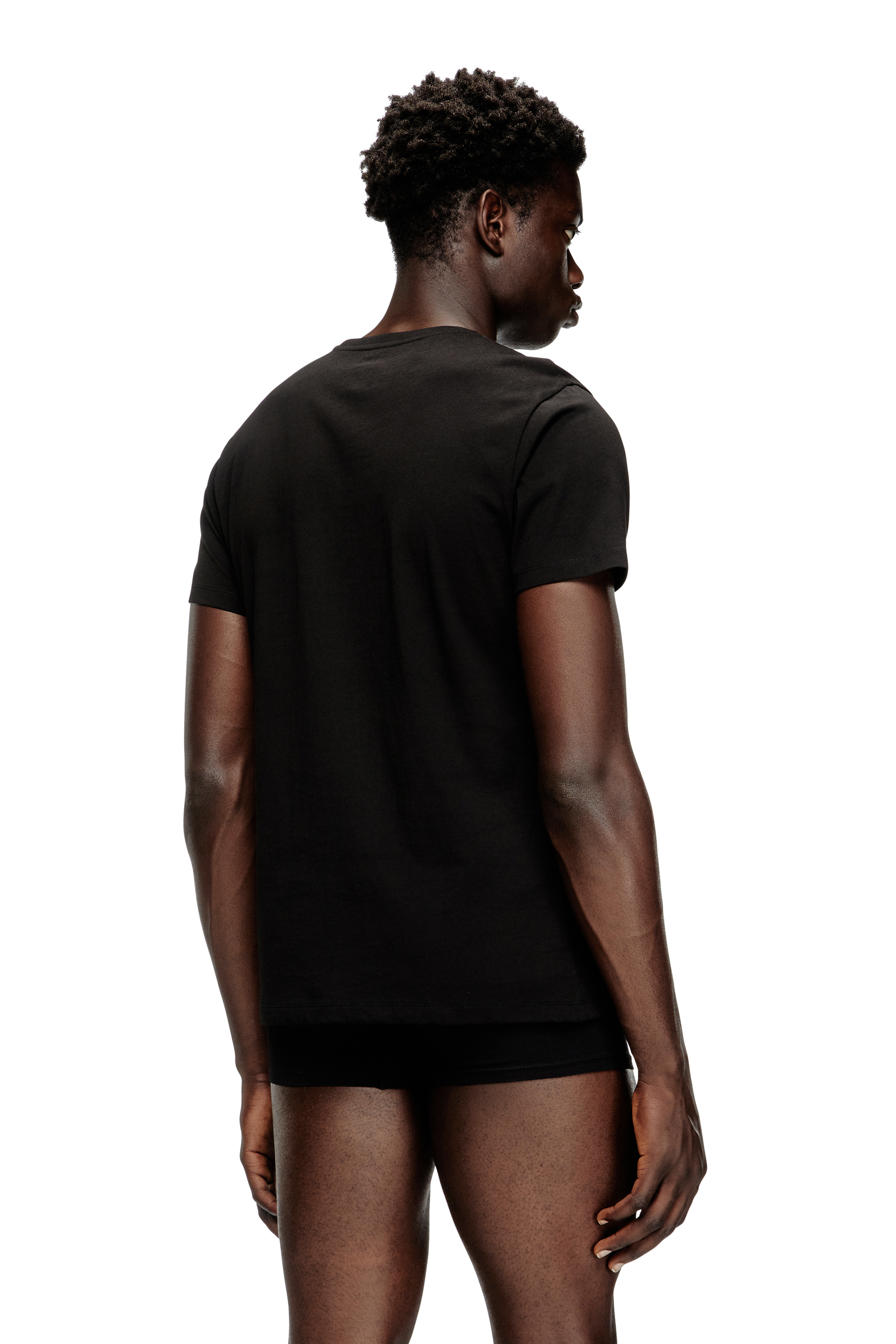 Diesel - MICHAEL-D-BOX-3PACK, Set da tre di T-shirt con scollo a V Uomo in Nero - 4