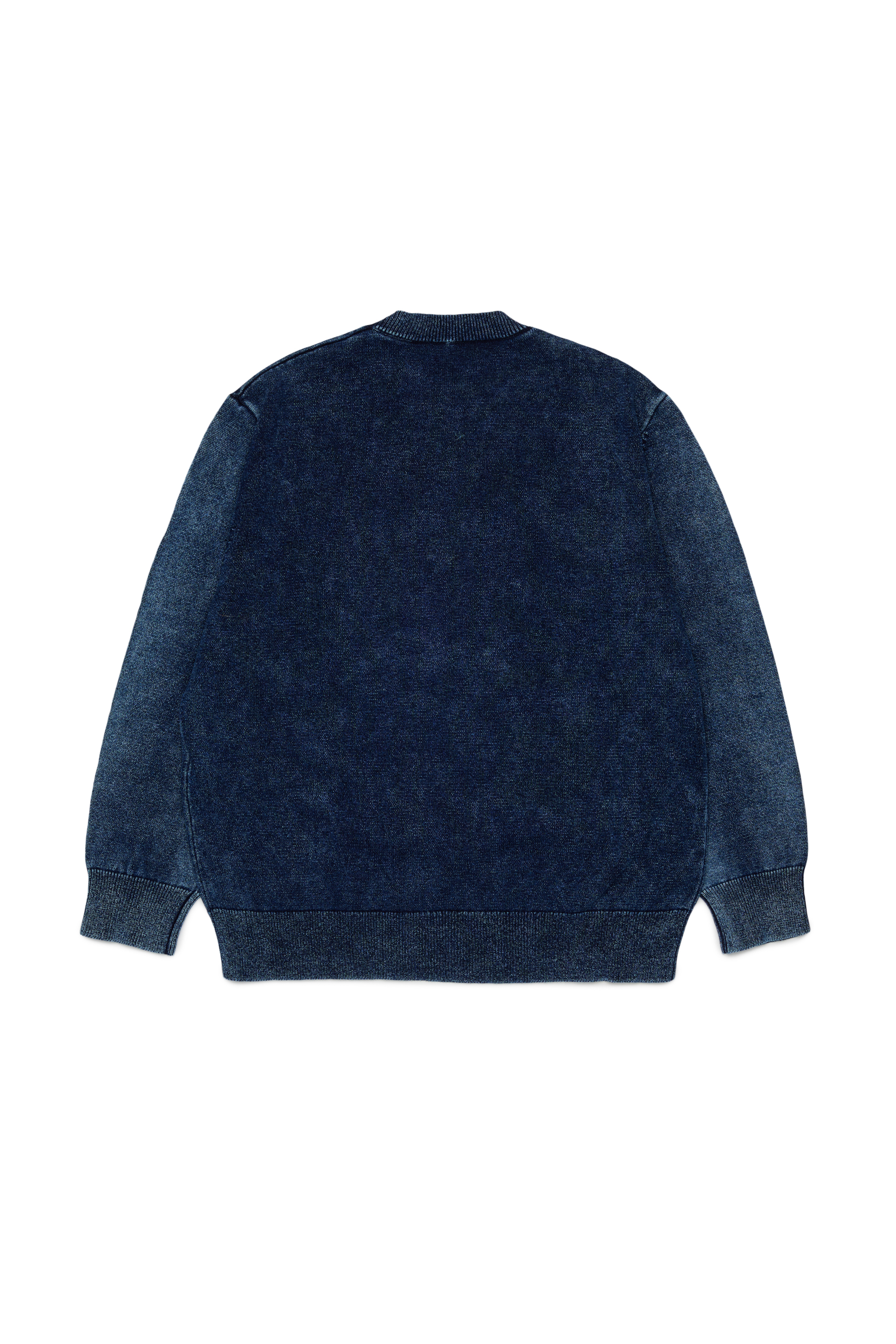 Diesel - KFINNIC OVER, Maglia effetto denim con motivo fenice Uomo in Blu - 2